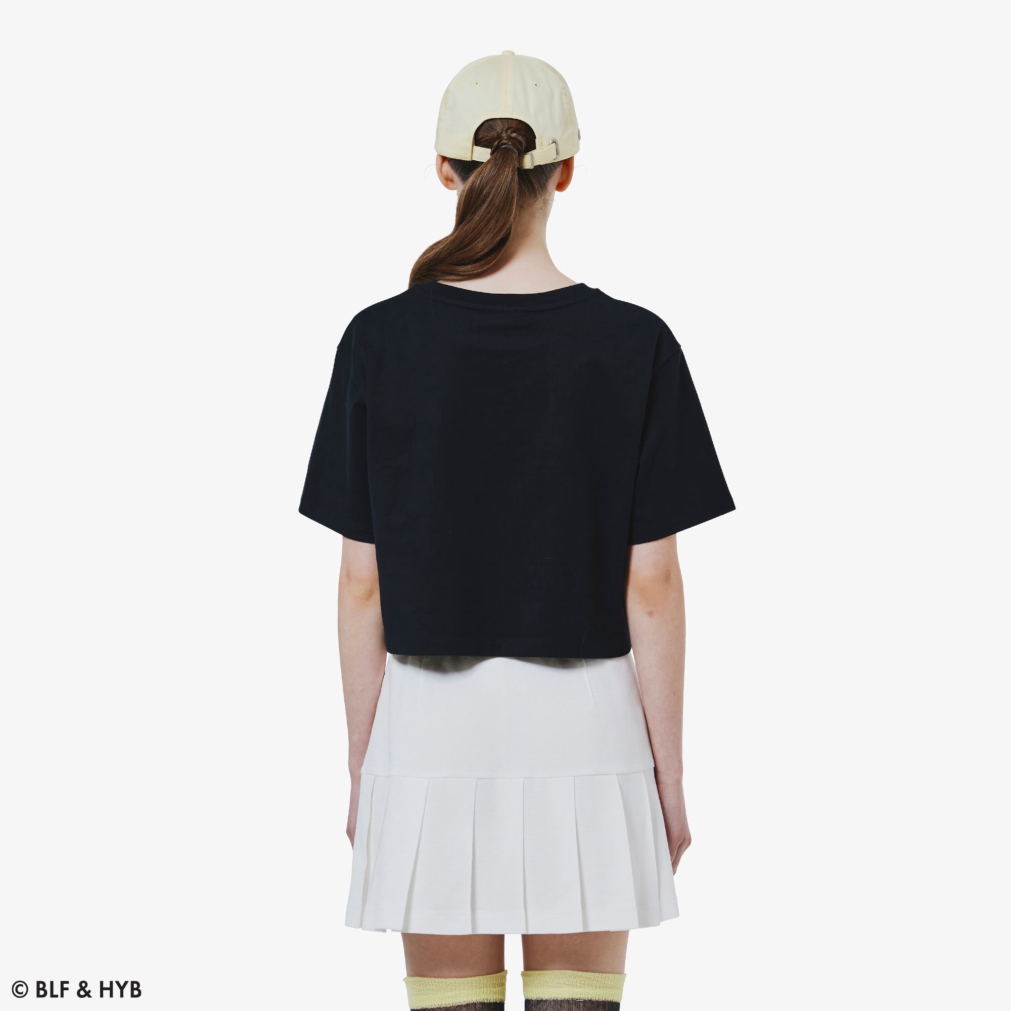 発泡プリントクロップド Tシャツ