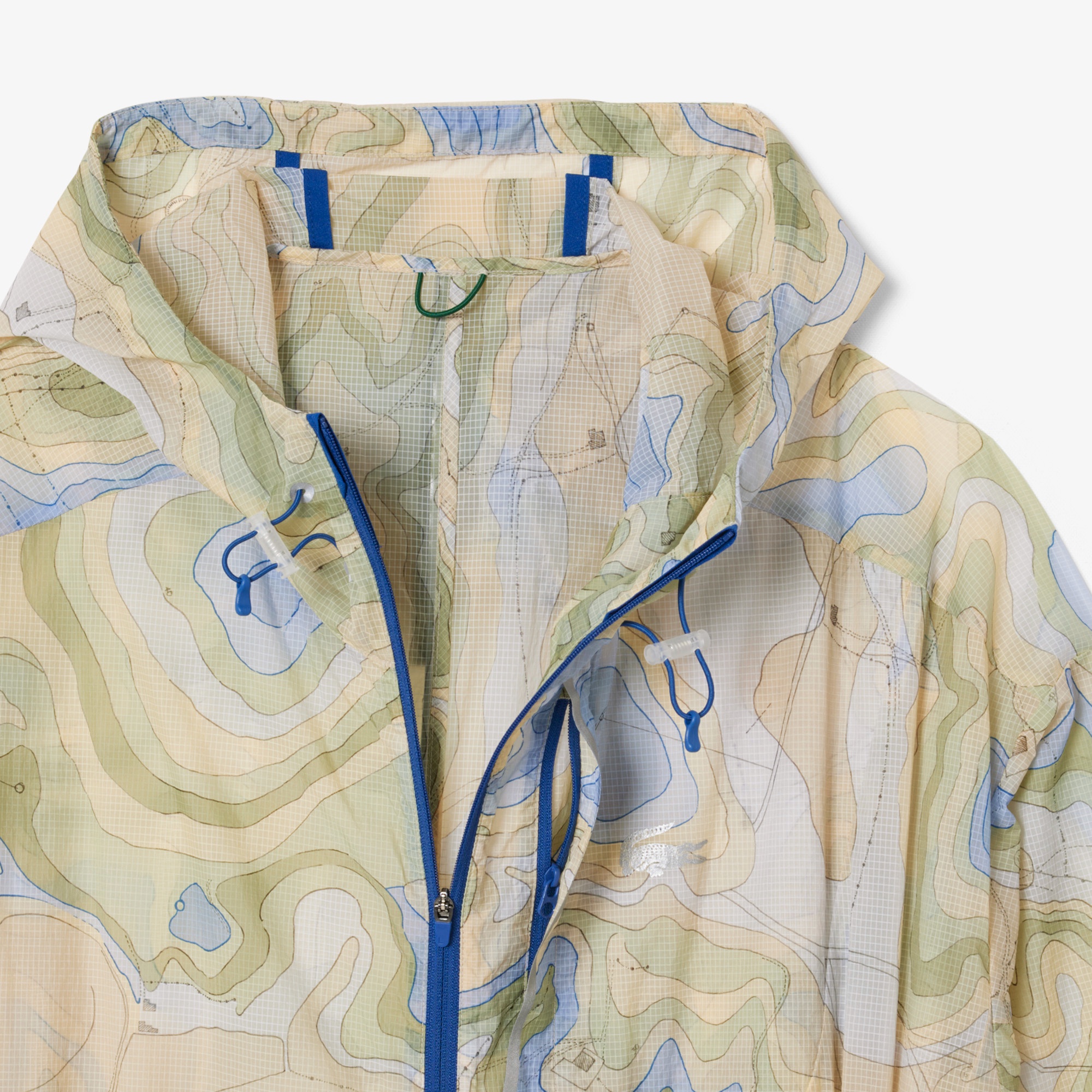 シャンタコテキスタイルパッカブルロングフードジャケット