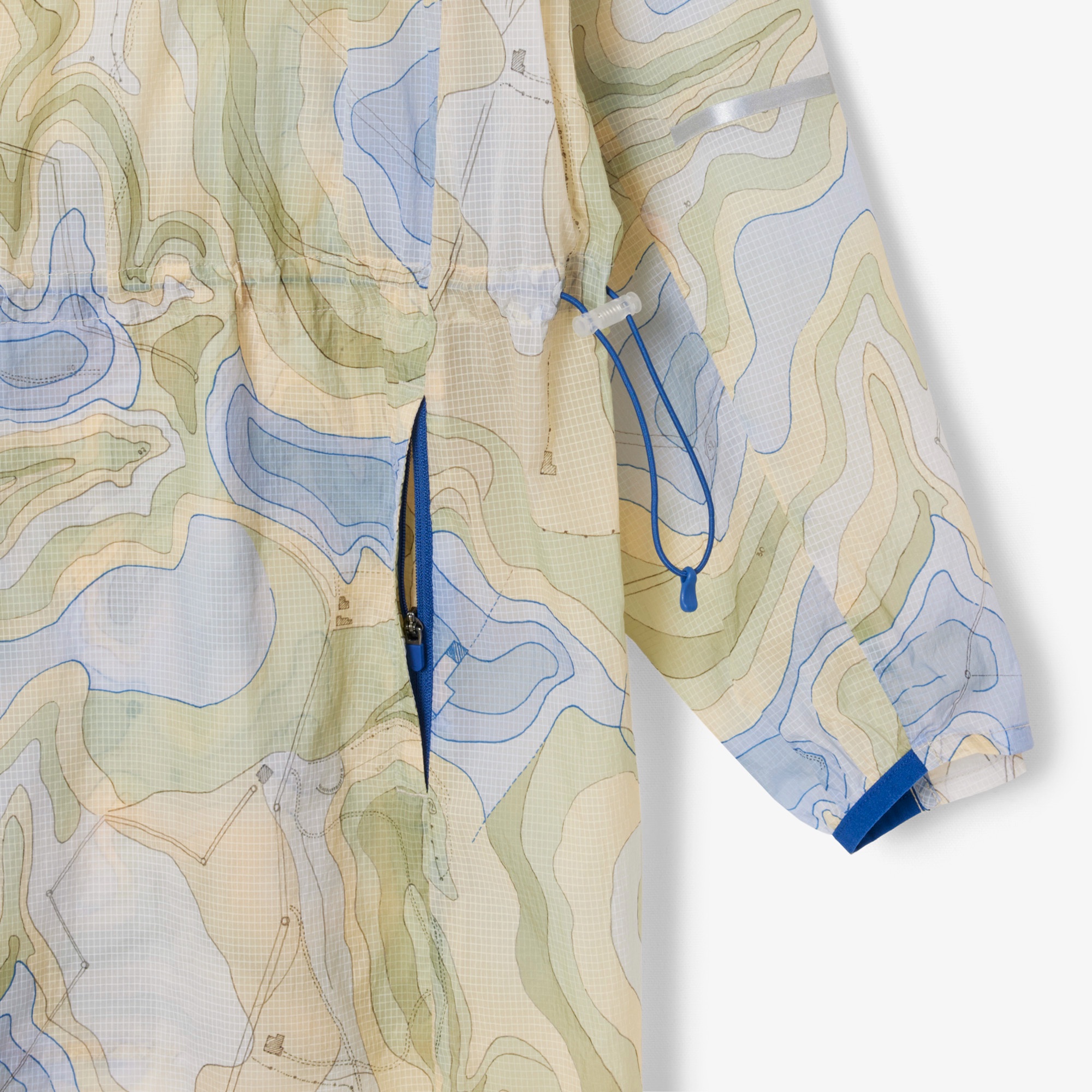 シャンタコテキスタイルパッカブルロングフードジャケット