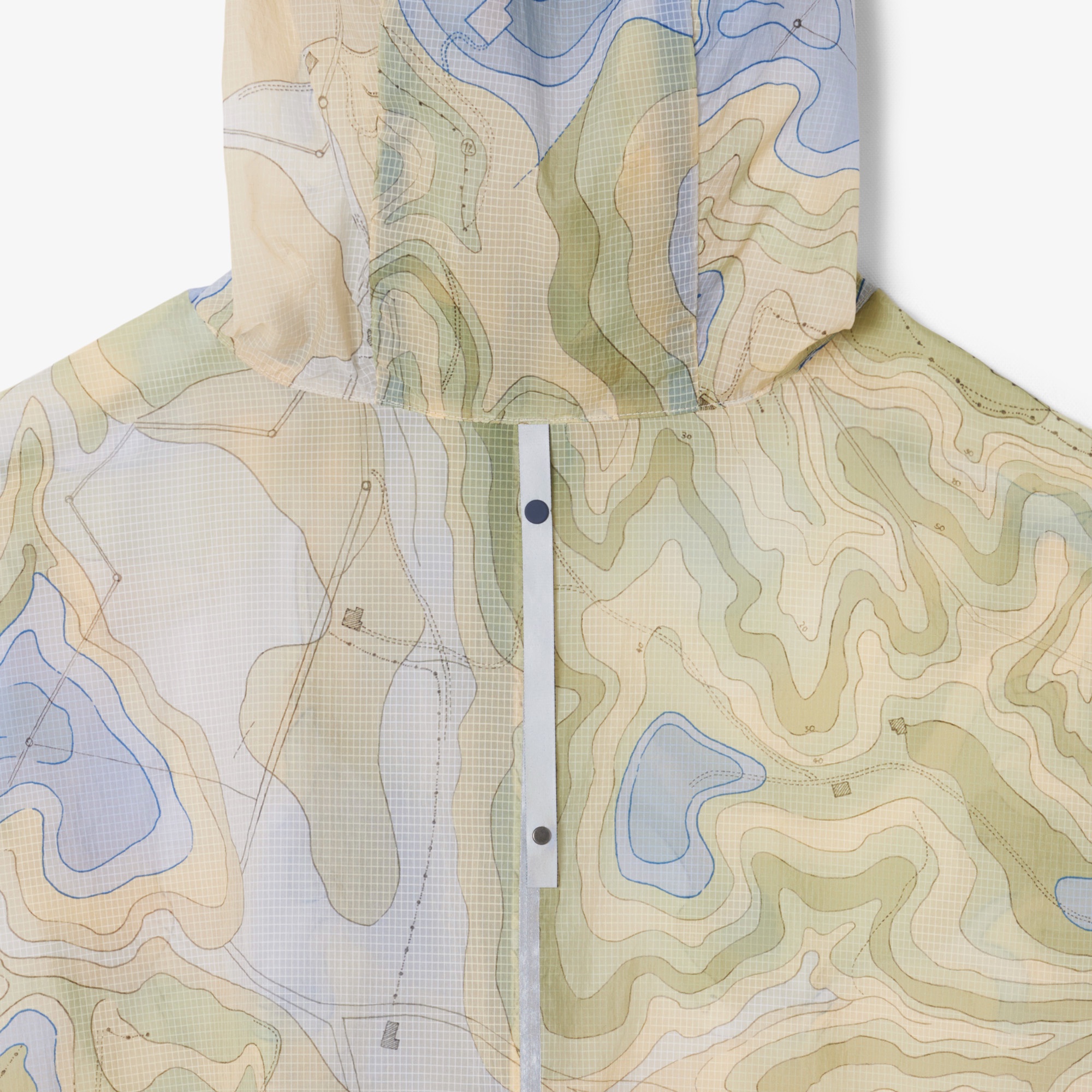 シャンタコテキスタイルパッカブルロングフードジャケット