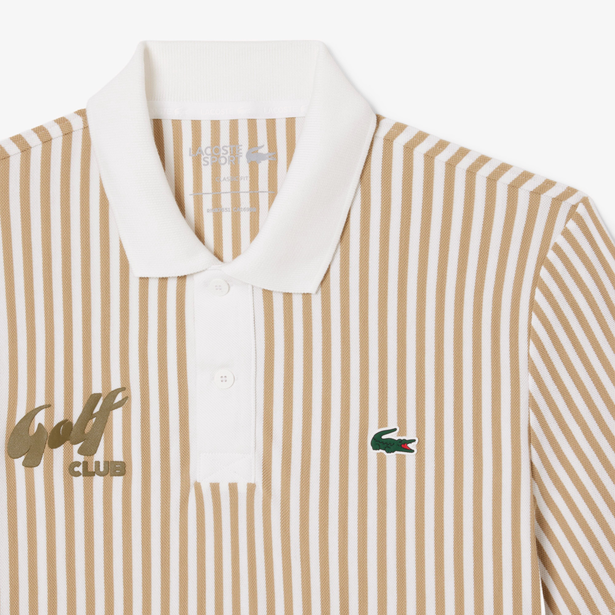ヒートコントロールストライプポロシャツ