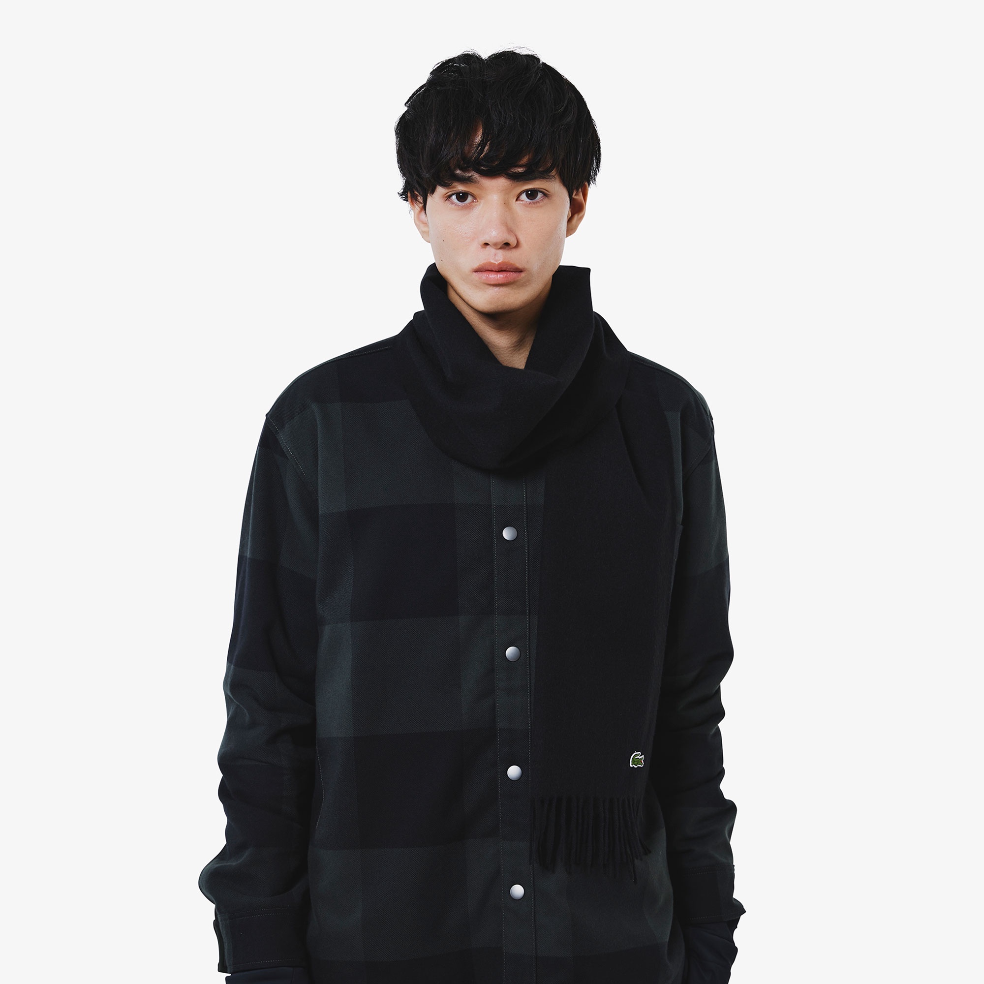 ホワイトカシミヤマフラー