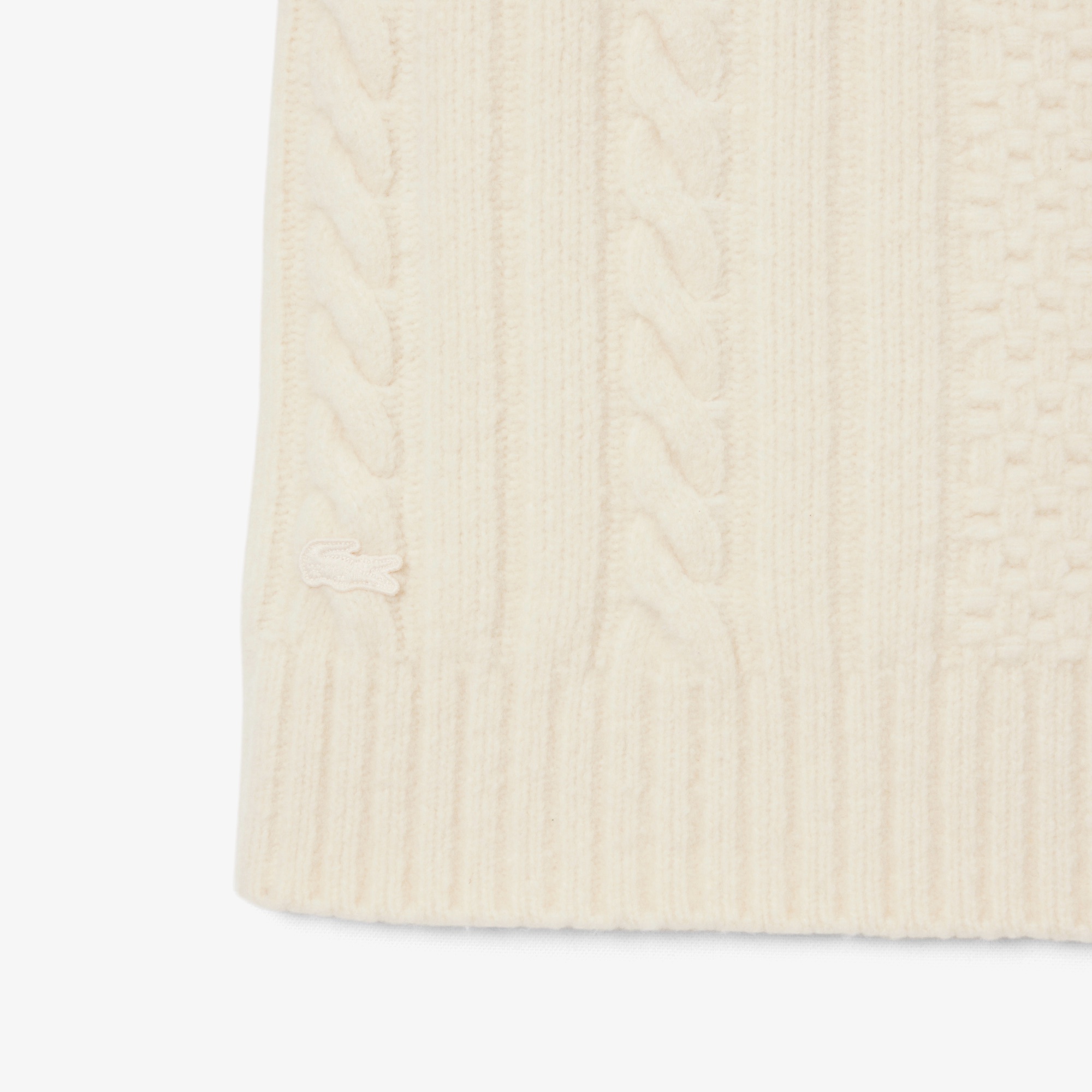 パッチワークエフェクトウールニットドレスセーター