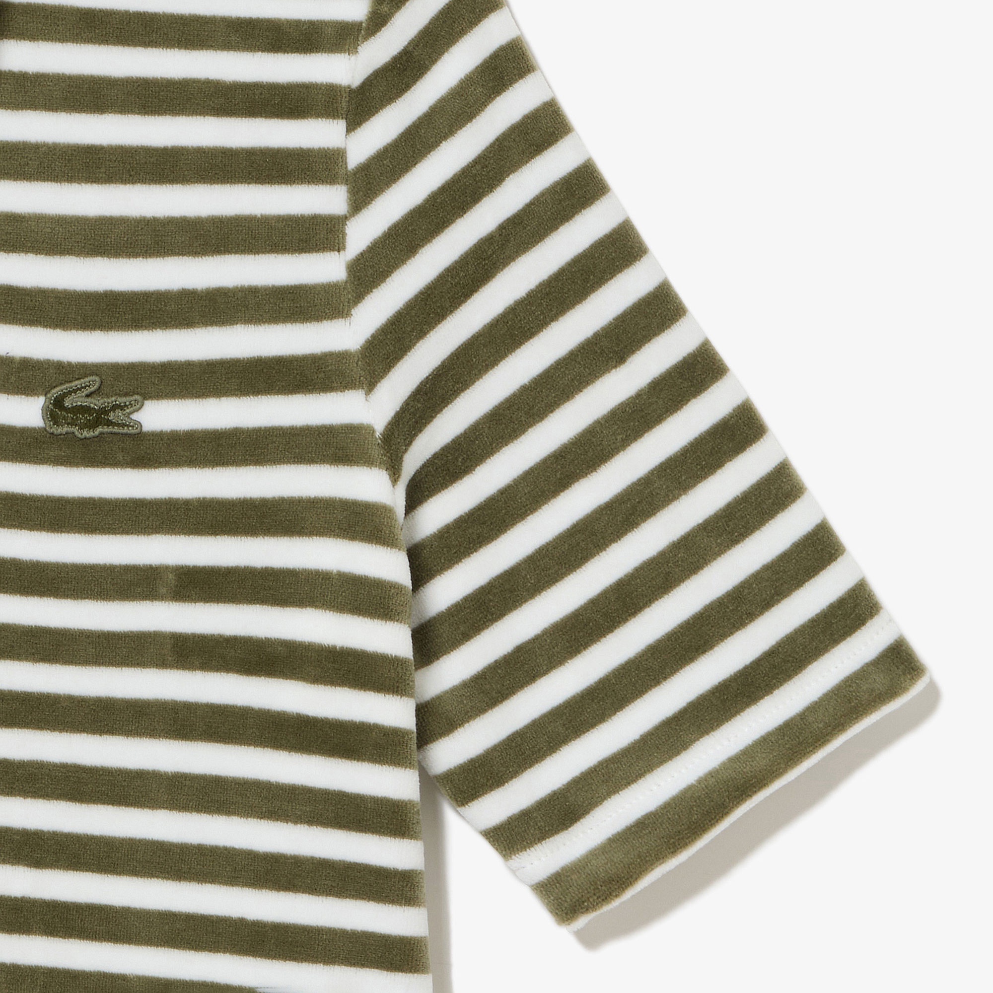 ベロアボーダーポロシャツ