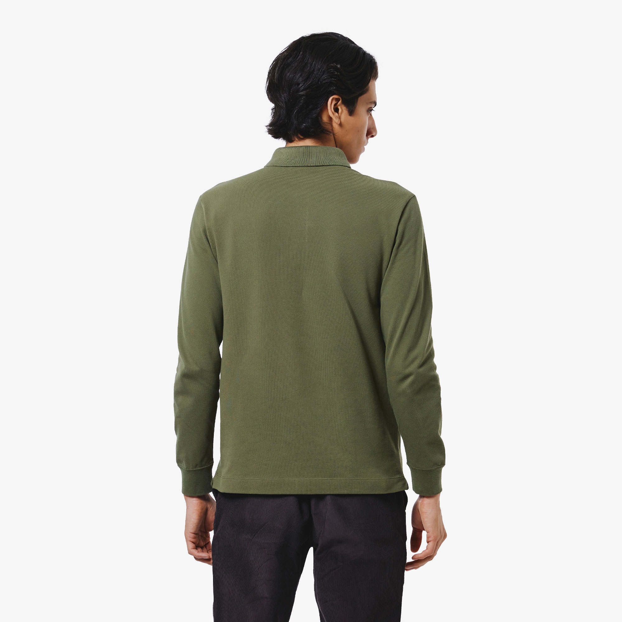 比翼フロントロングスリーブポロシャツ