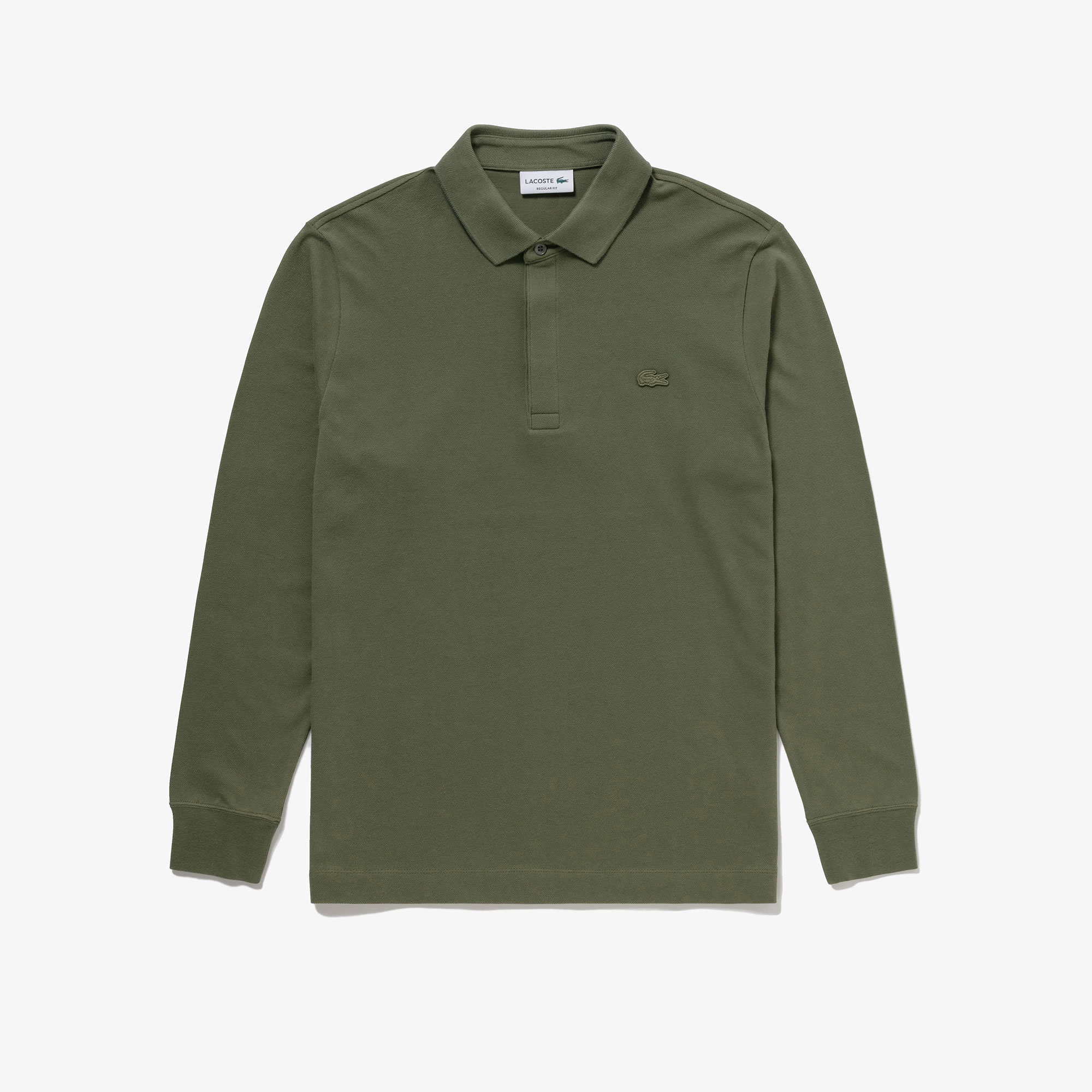 比翼フロントロングスリーブポロシャツ