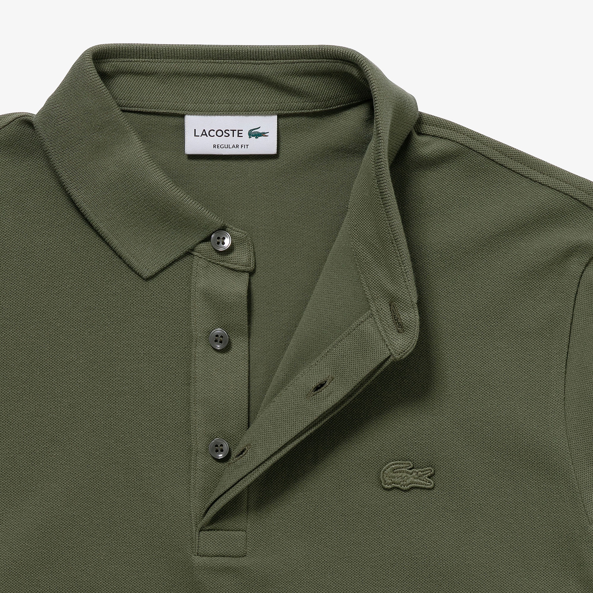 比翼フロントロングスリーブポロシャツ