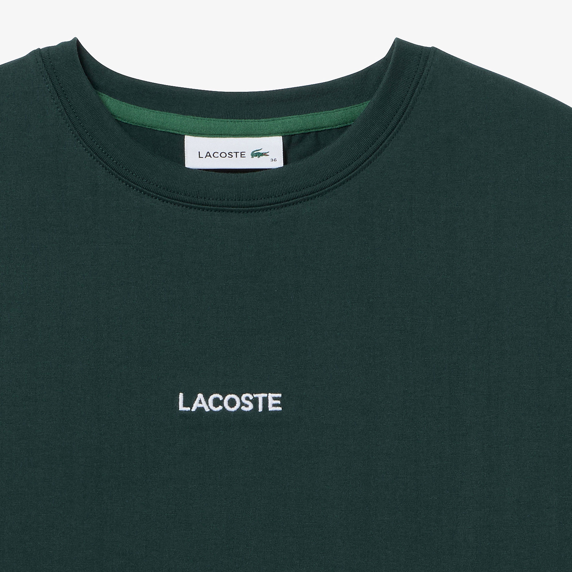 ワンポイント刺しゅう長袖Tシャツ