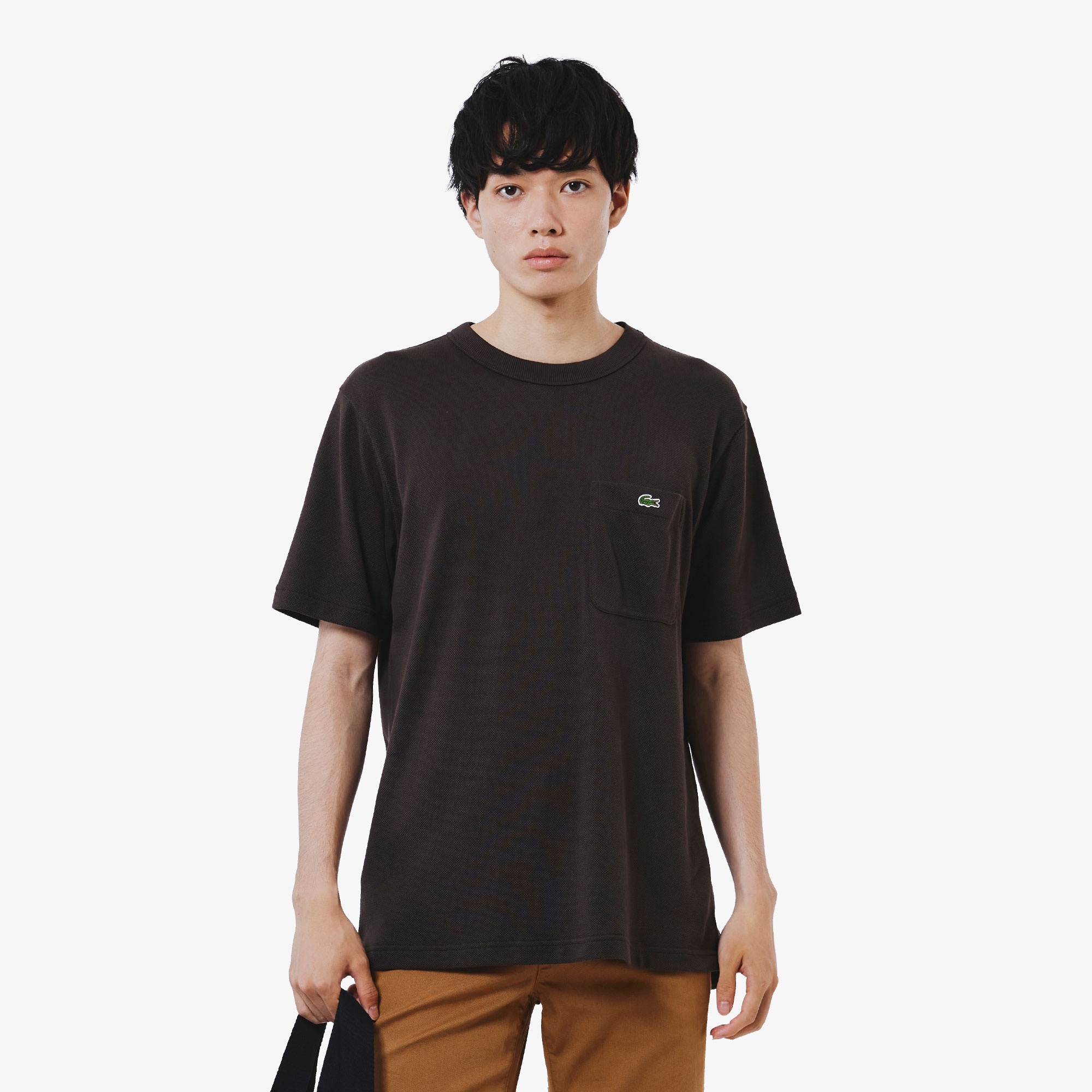 鹿の子地ポケット半袖Tシャツ