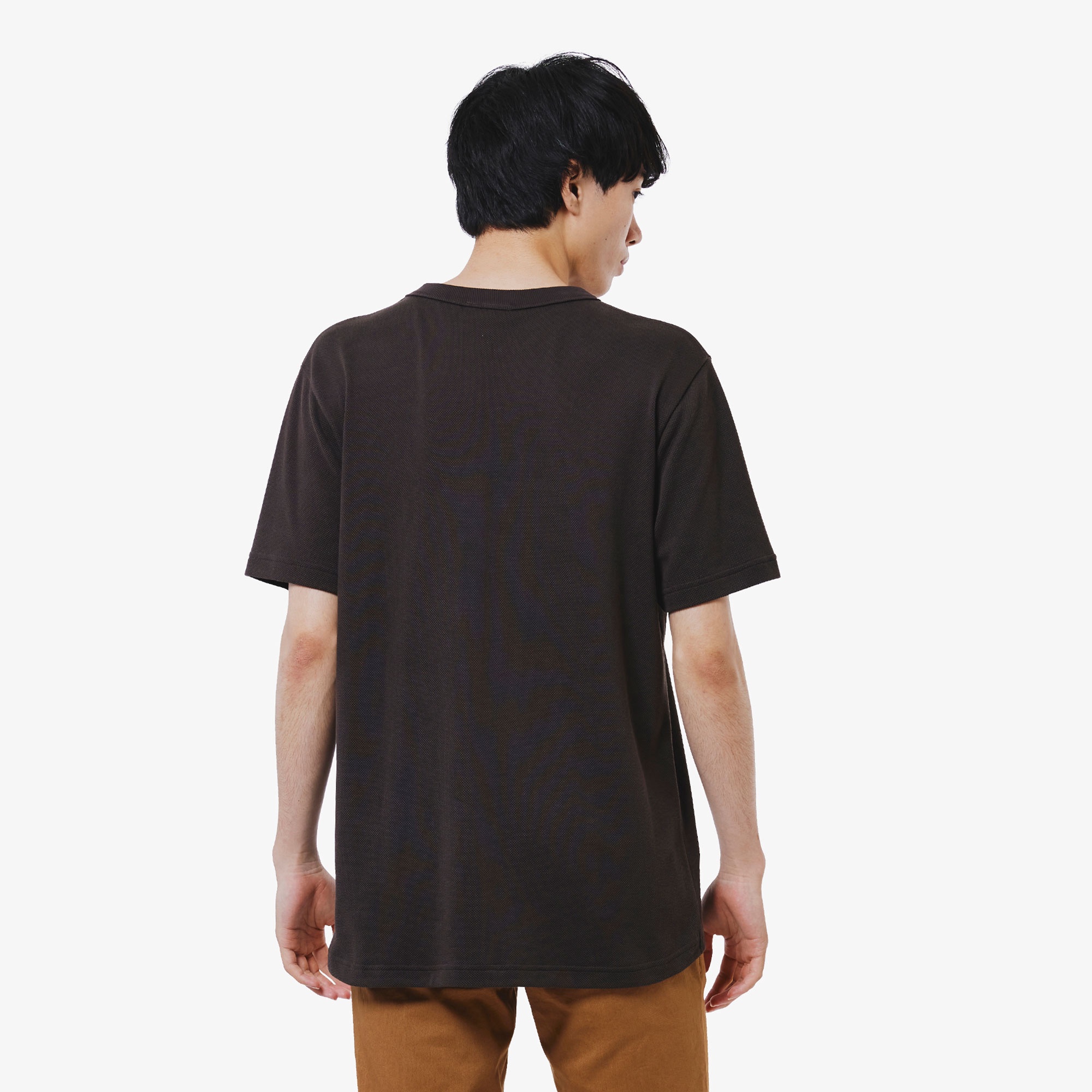 鹿の子地ポケット半袖Tシャツ