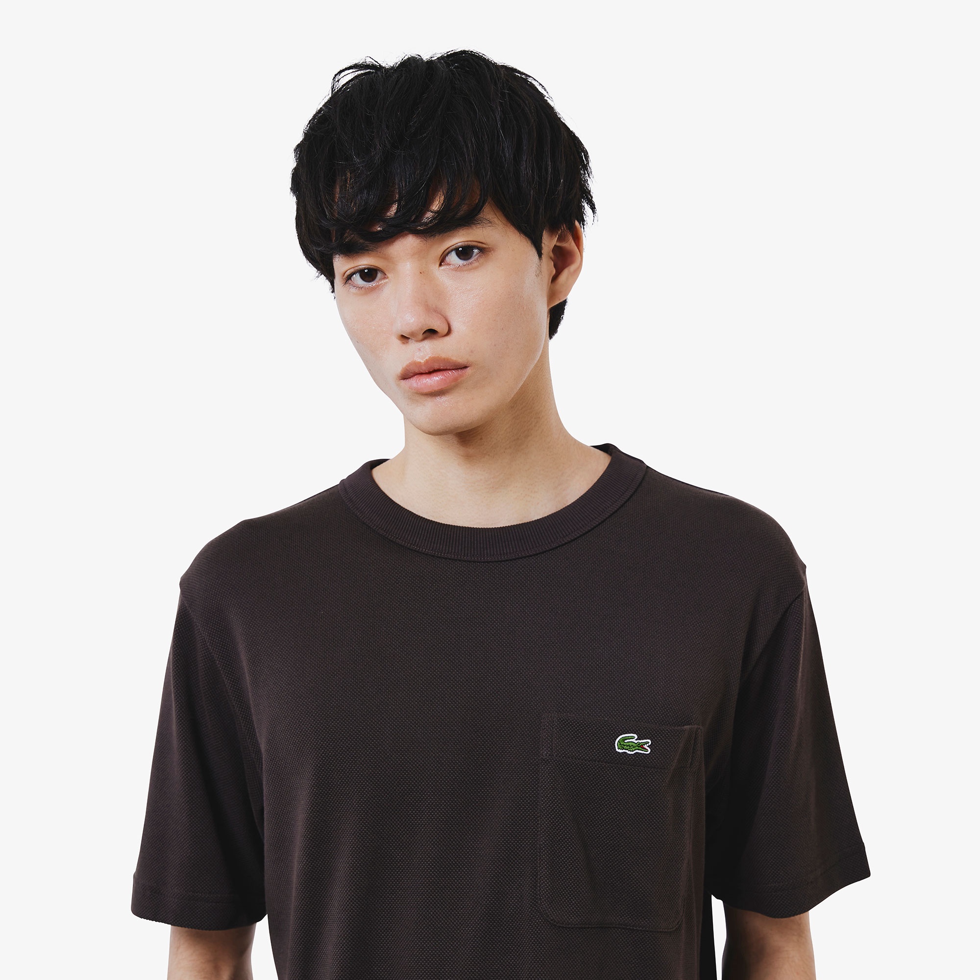 鹿の子地ポケット半袖Tシャツ