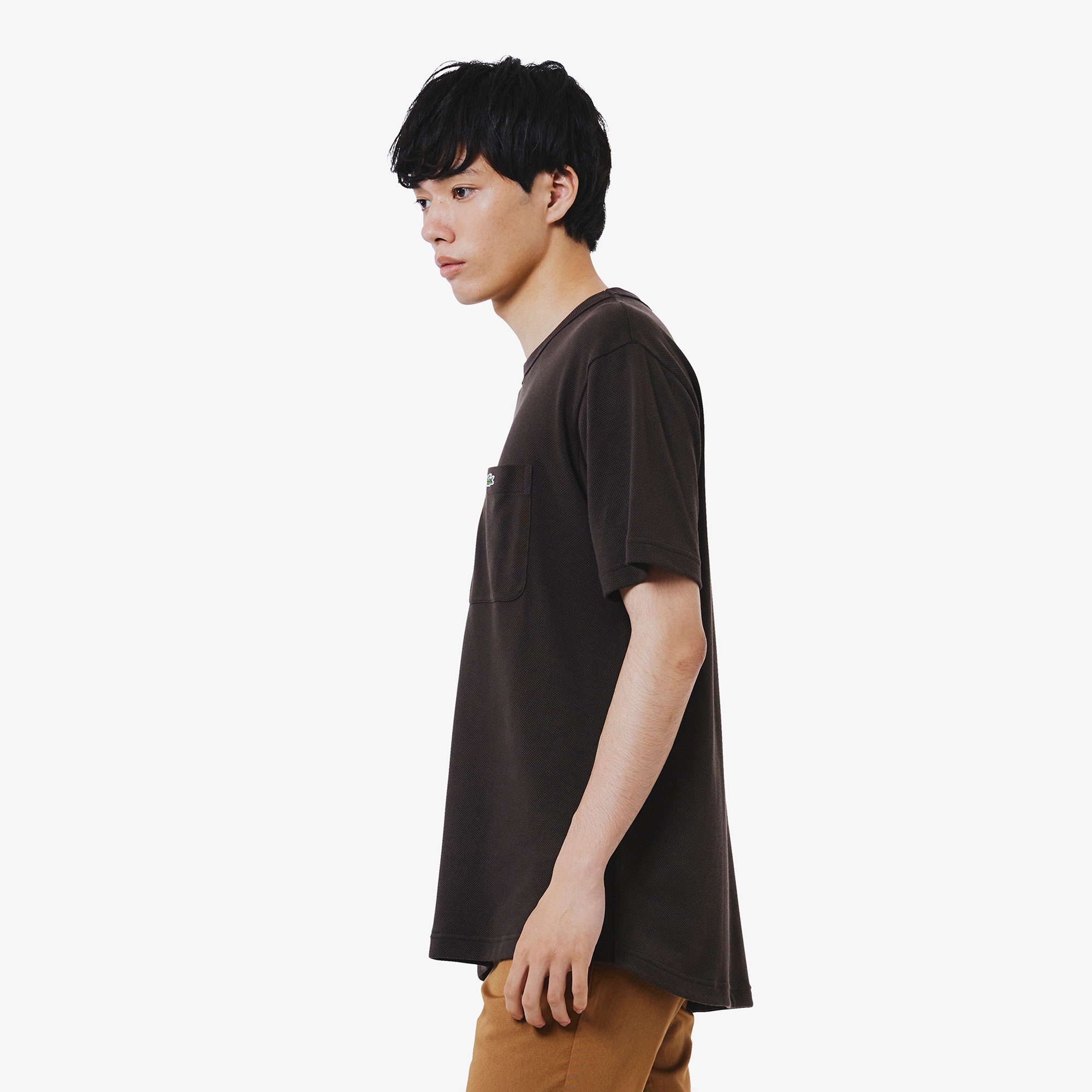 鹿の子地ポケット半袖Tシャツ