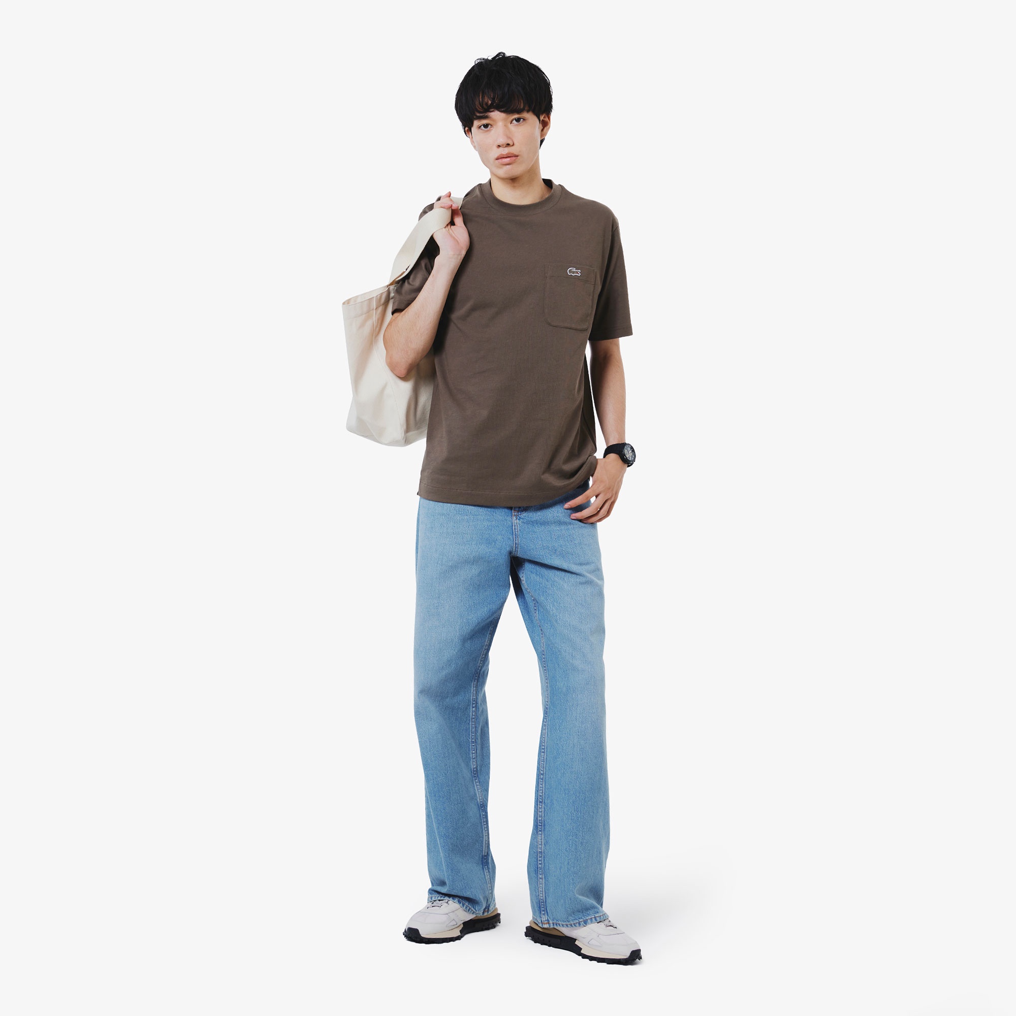 アウトラインクロックポケットTシャツ