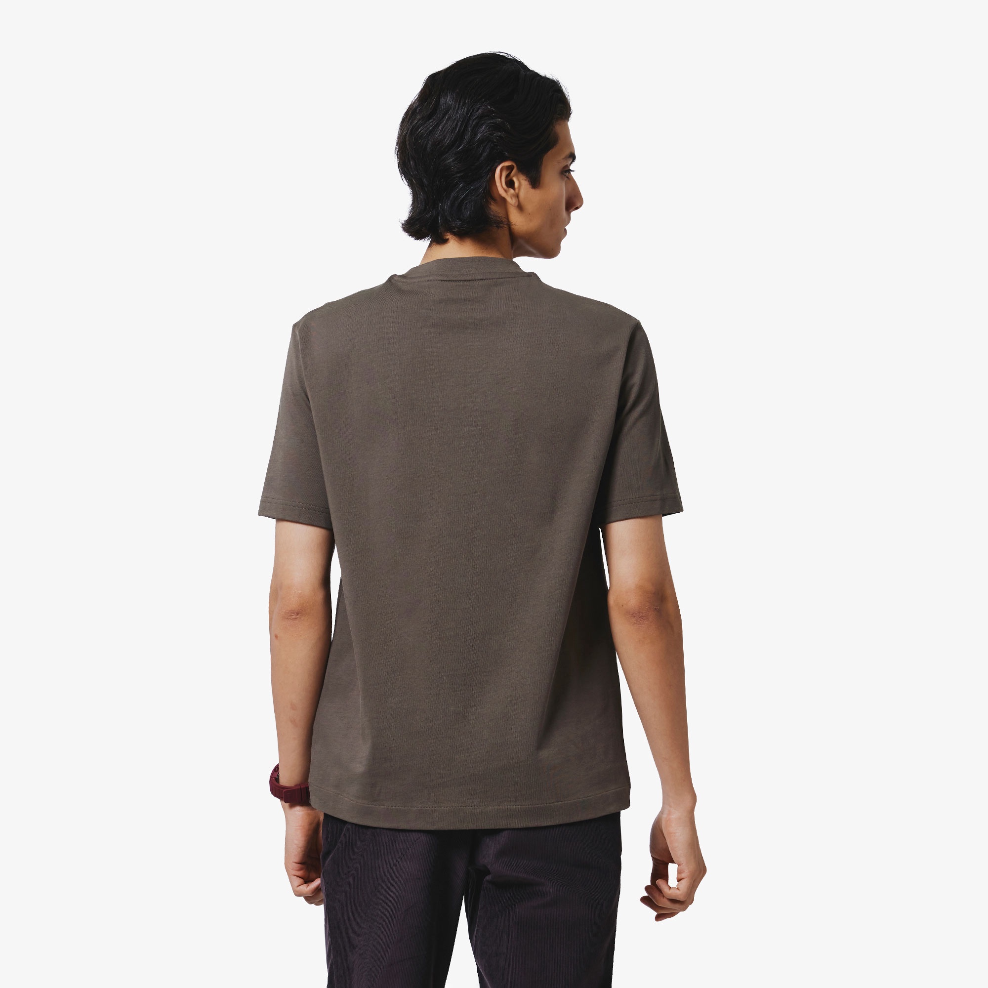 アウトラインクロッククルーネックTシャツ