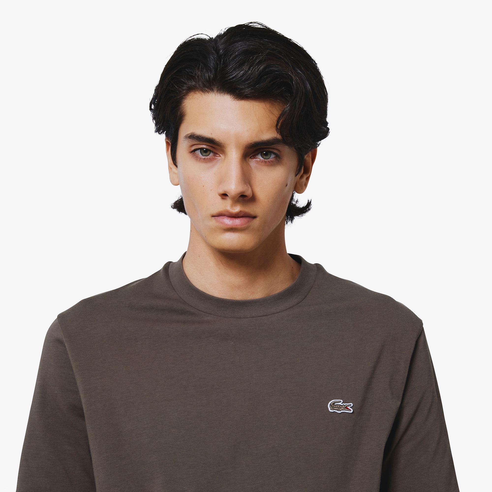 アウトラインクロッククルーネックTシャツ