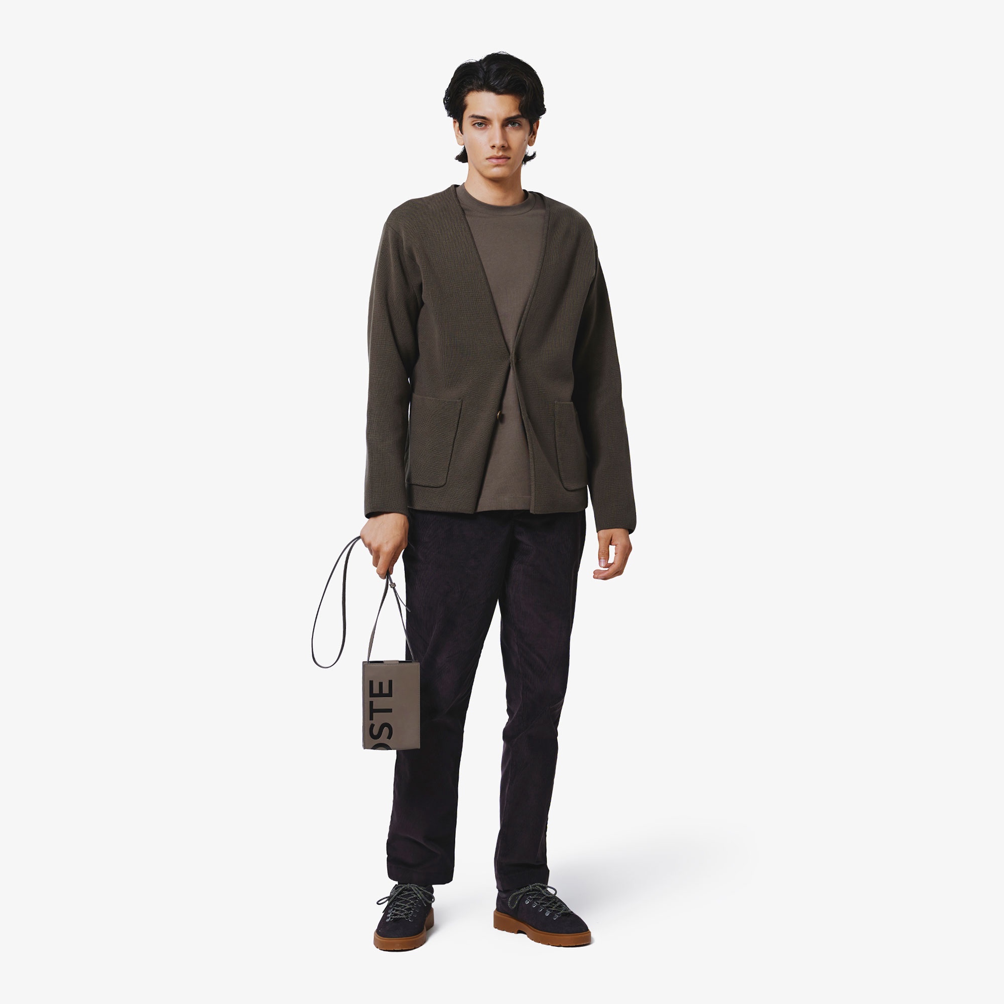 アウトラインクロッククルーネックTシャツ