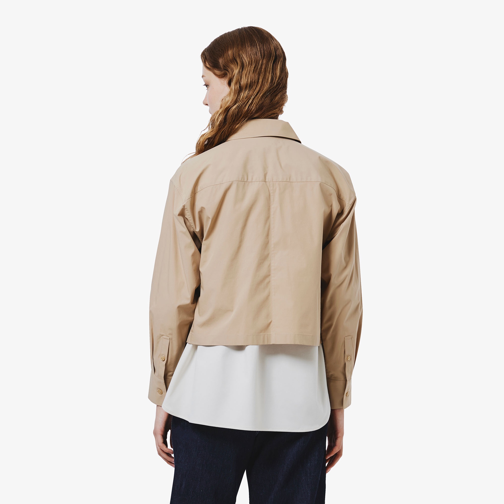 ジップアップブルゾンシャツ