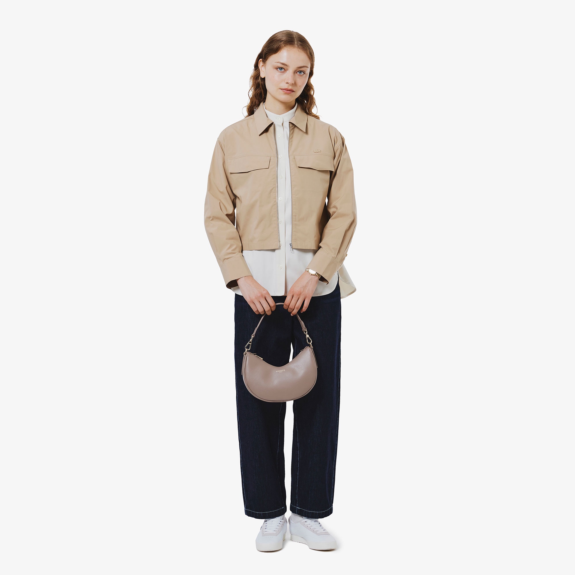 ジップアップブルゾンシャツ