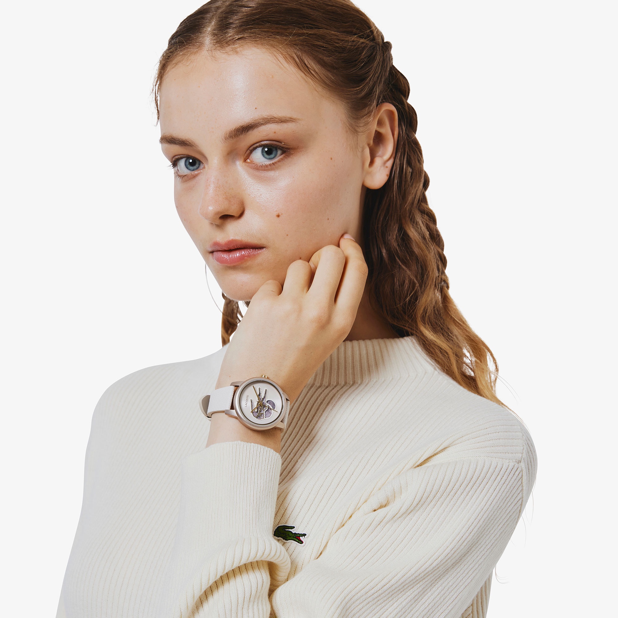 LACOSTE.12.12 AUTOMATIQUE/オフホワイト