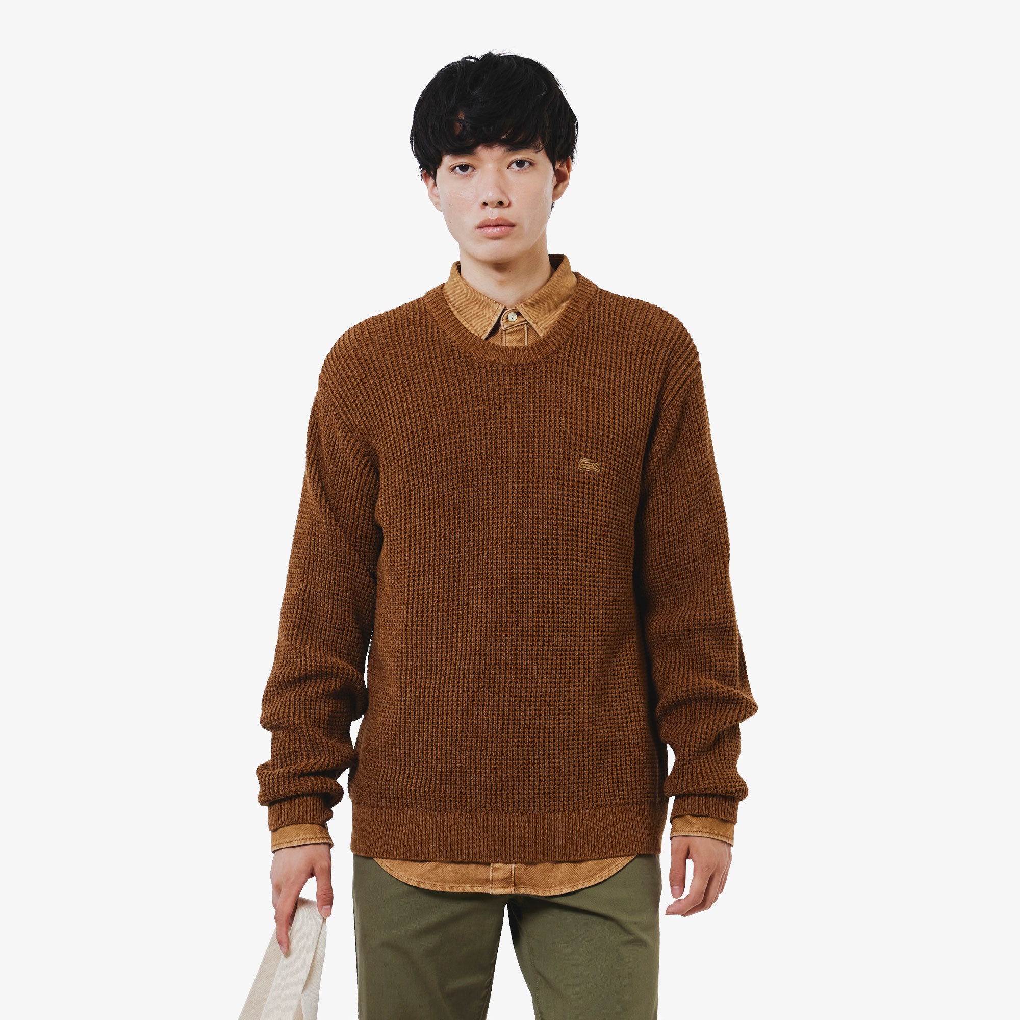 ワッフルニットセーター