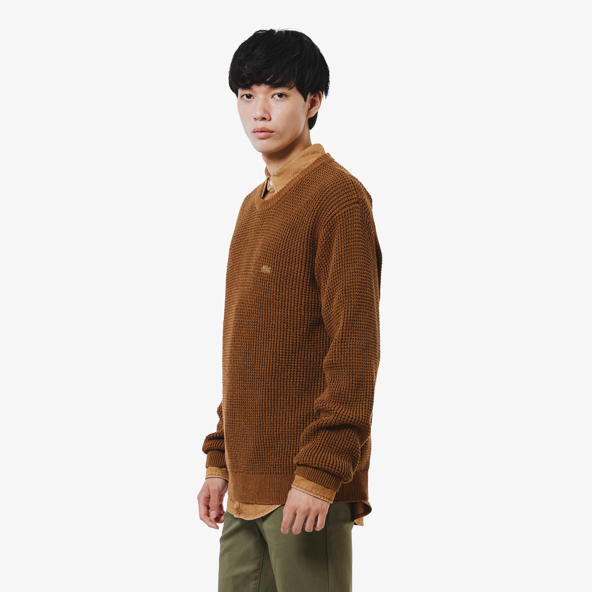 ワッフルニットセーター