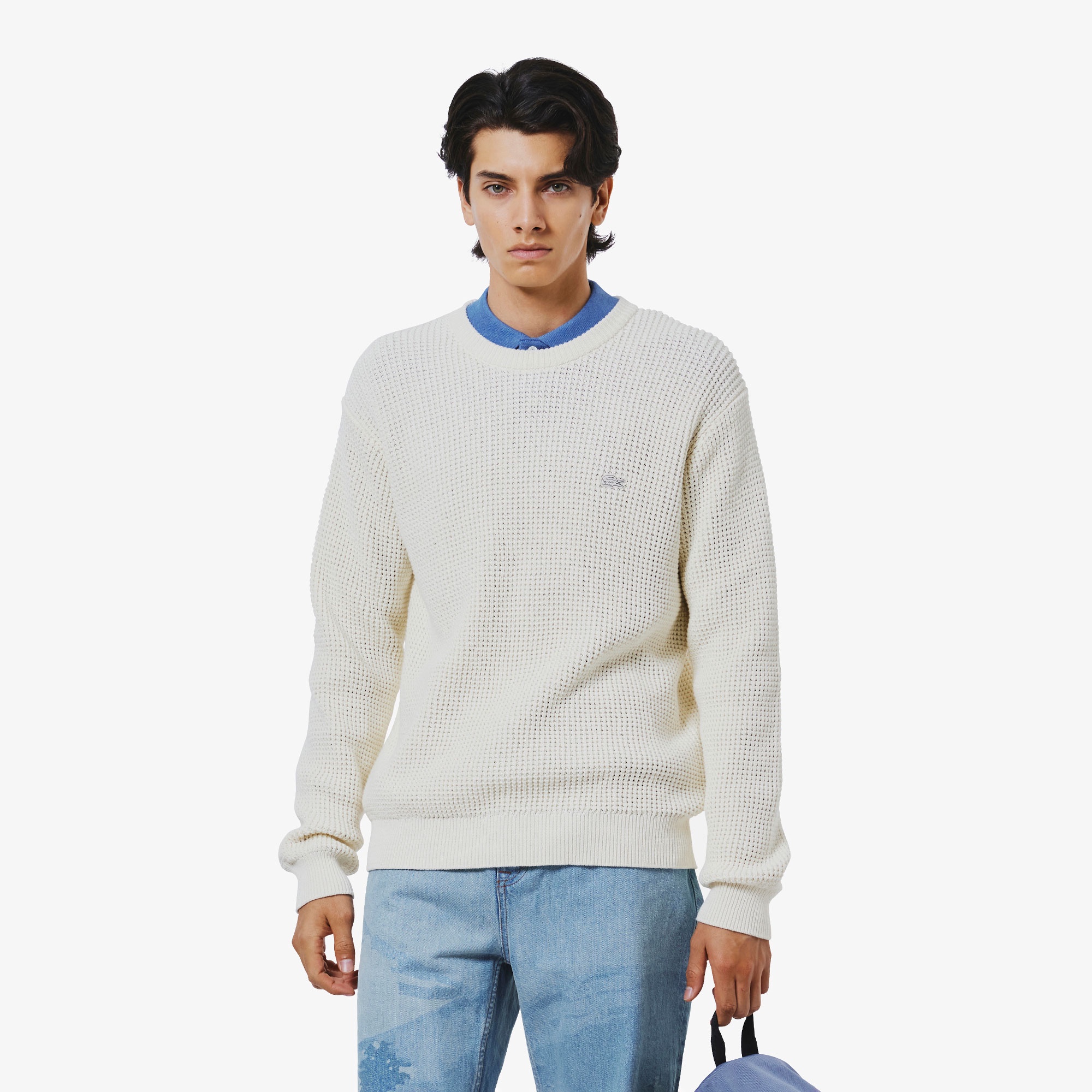 ワッフルニットセーター