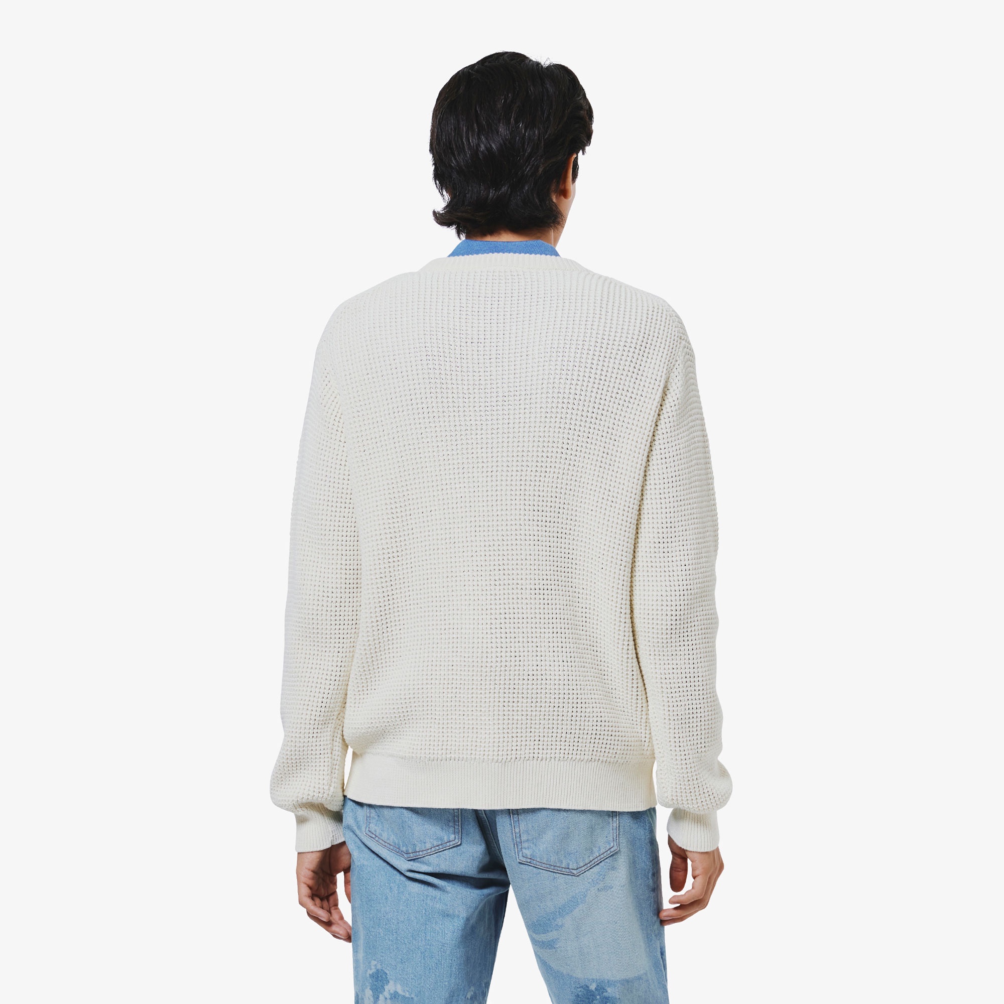 ワッフルニットセーター