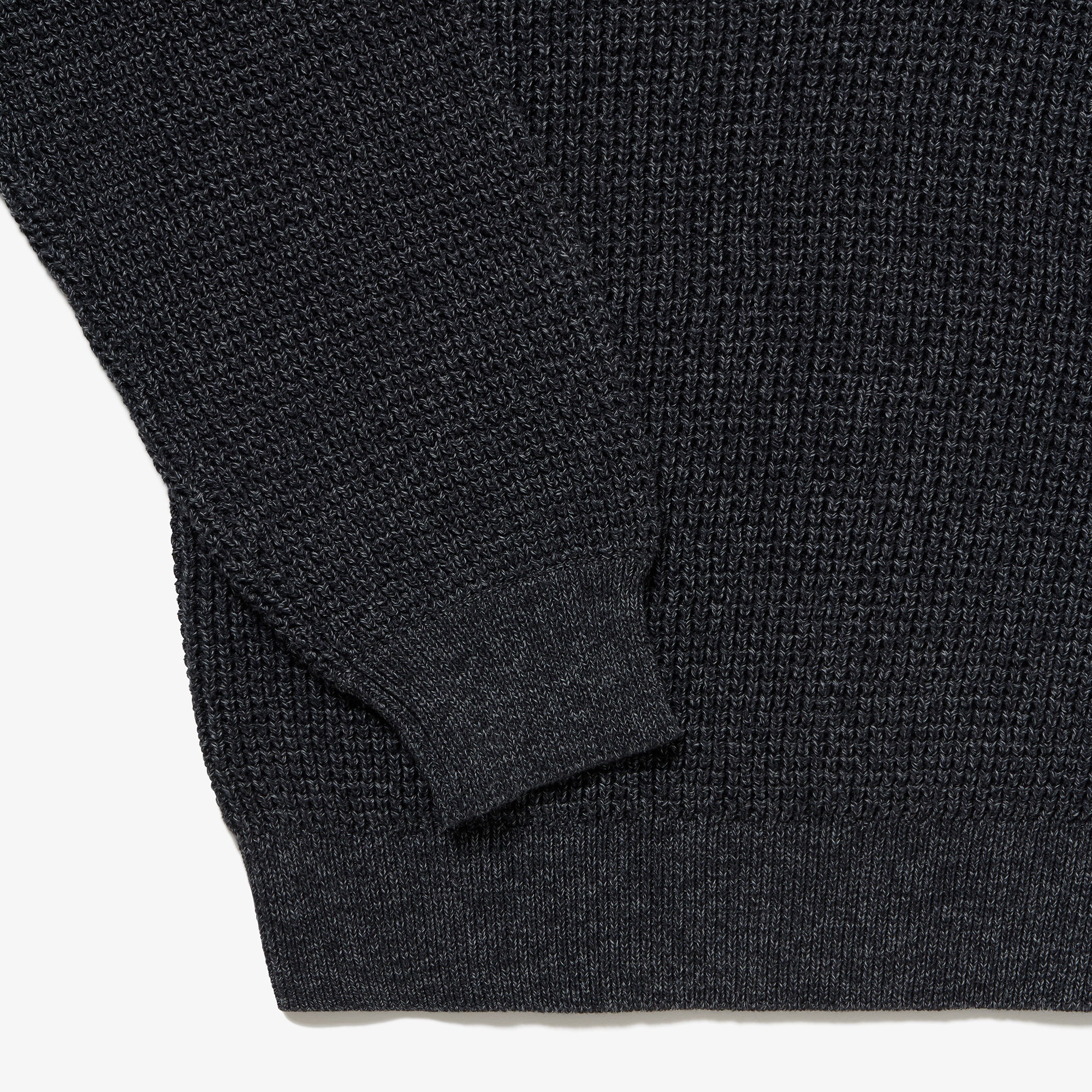 ワッフルニットポロセーター