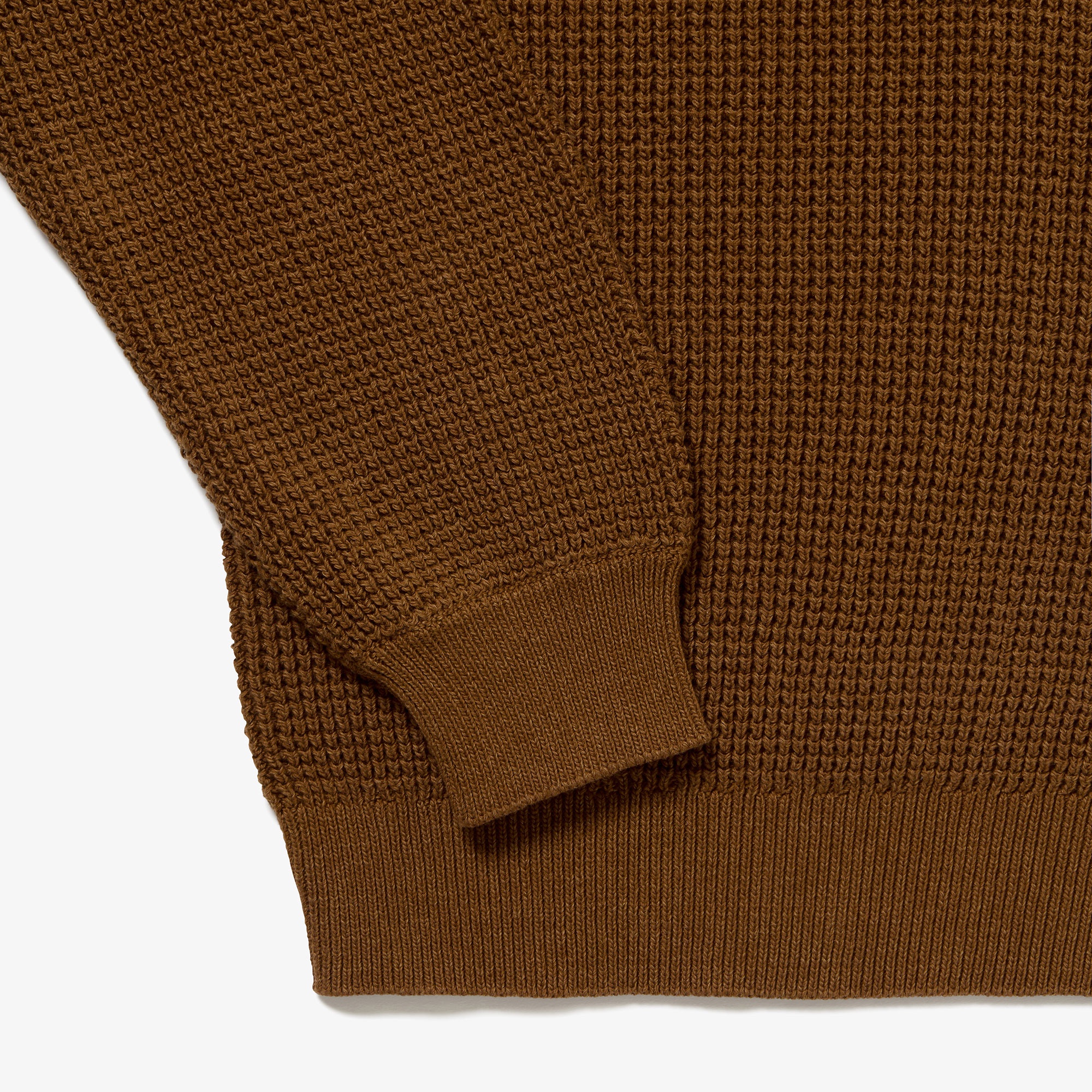 ワッフルニットポロセーター