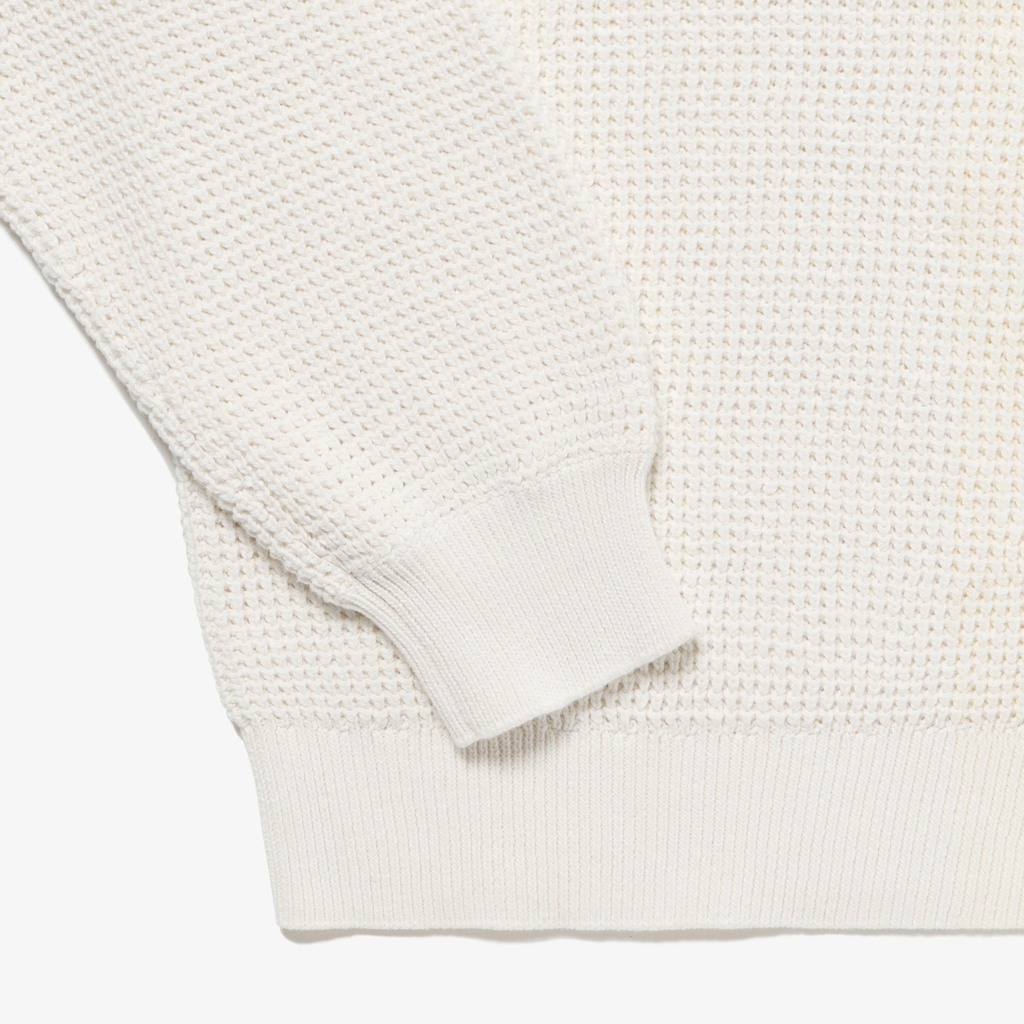 ワッフルニットポロセーター