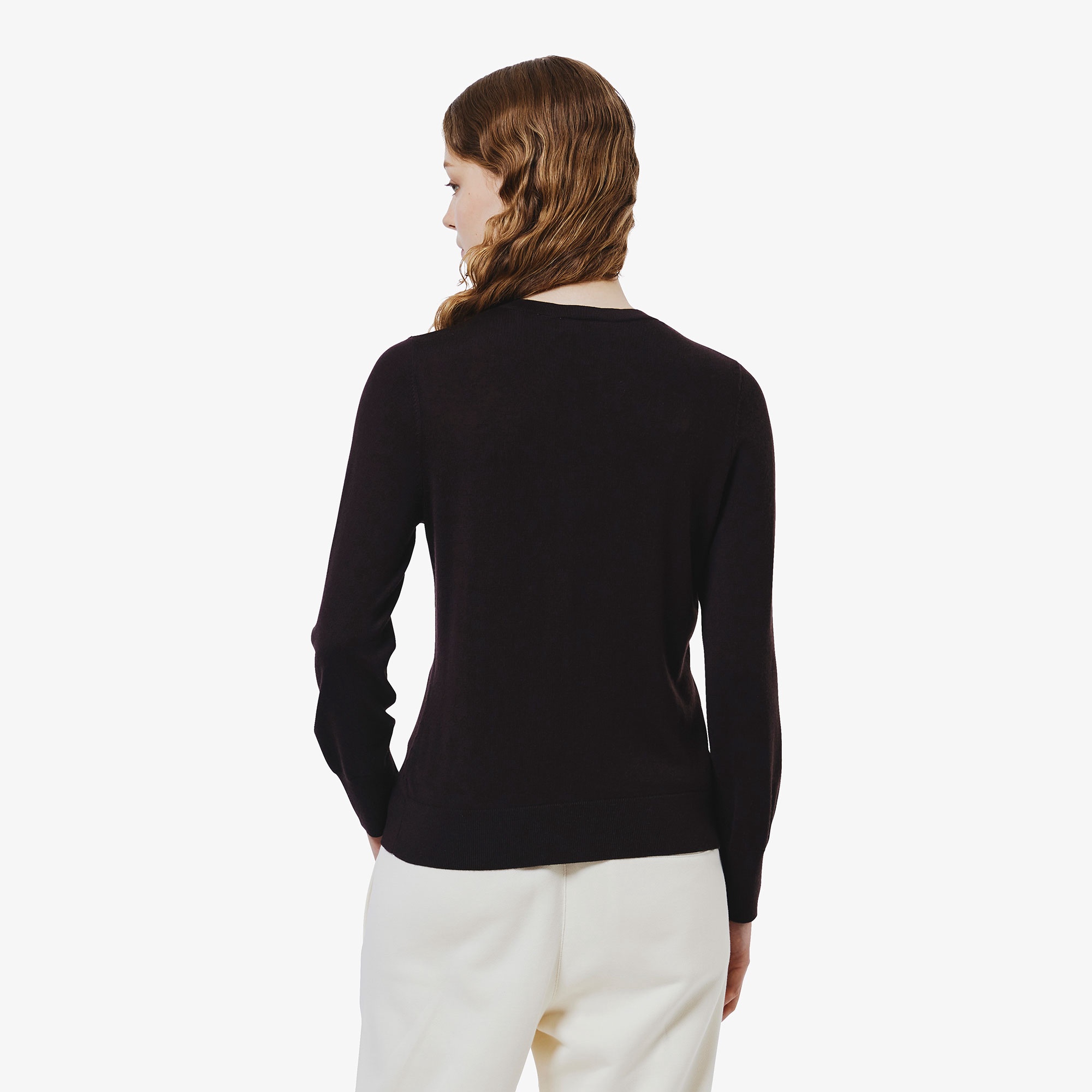 ウォッシャブルウールニットカーディガン