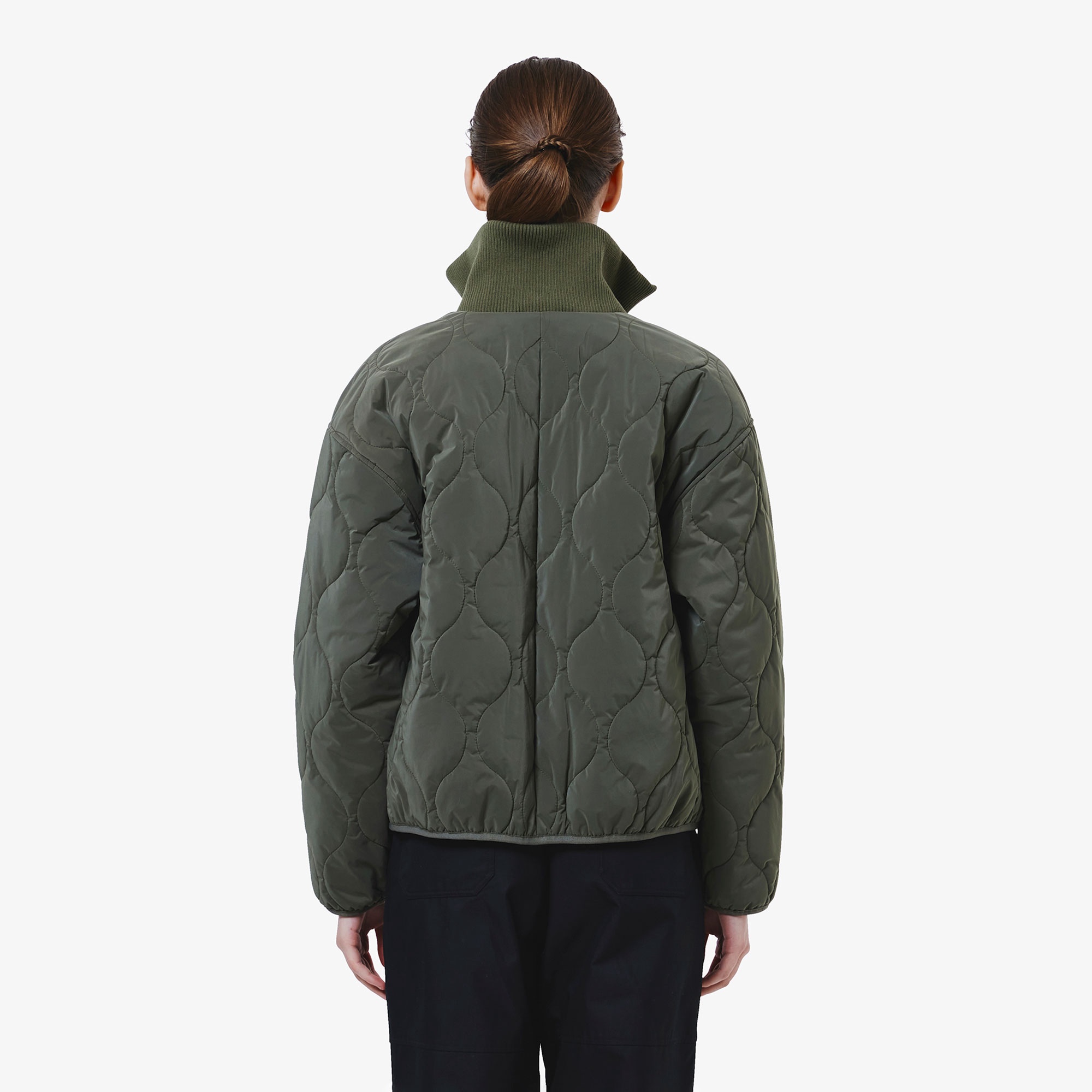 キルティングジップブルゾン