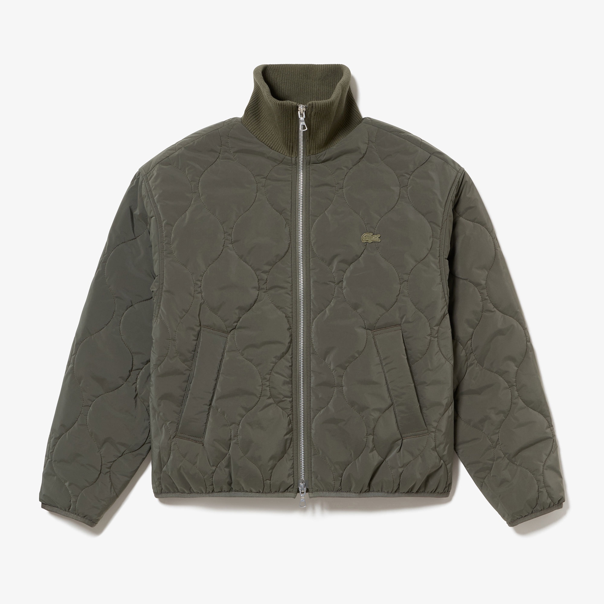 キルティングジップブルゾン