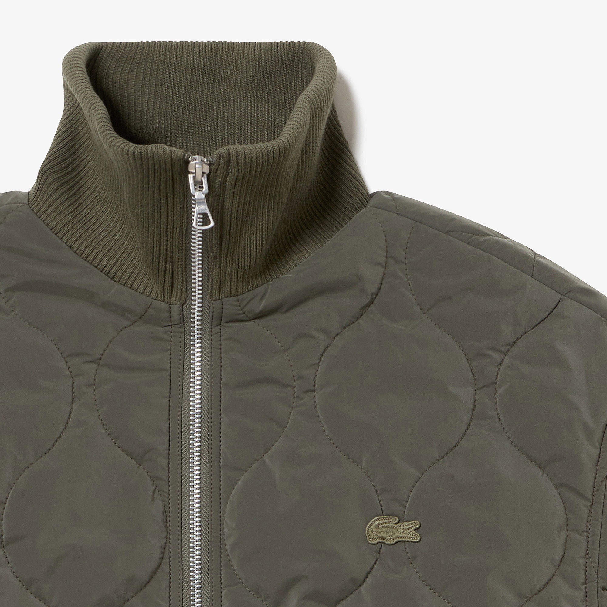 キルティングジップブルゾン