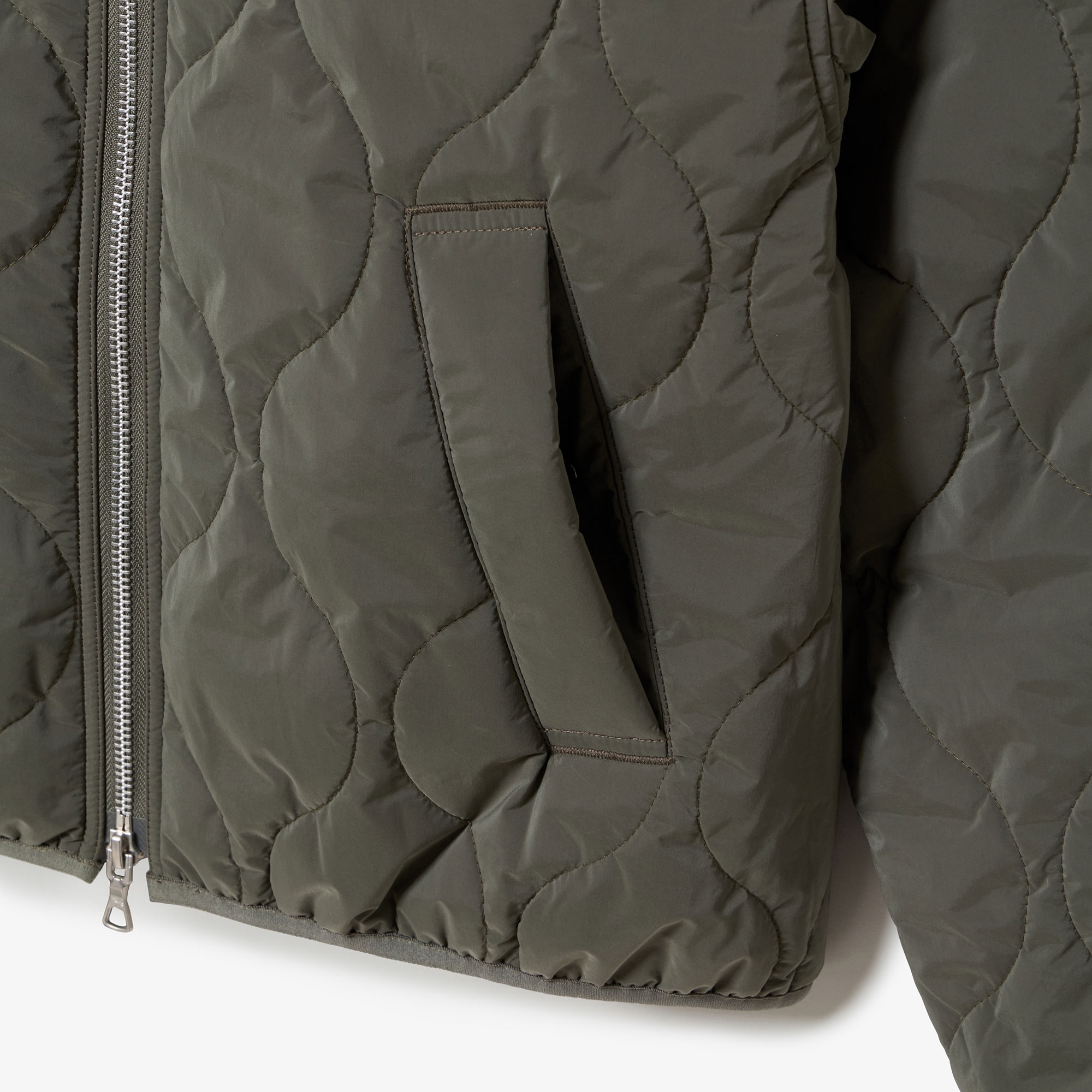 キルティングジップブルゾン