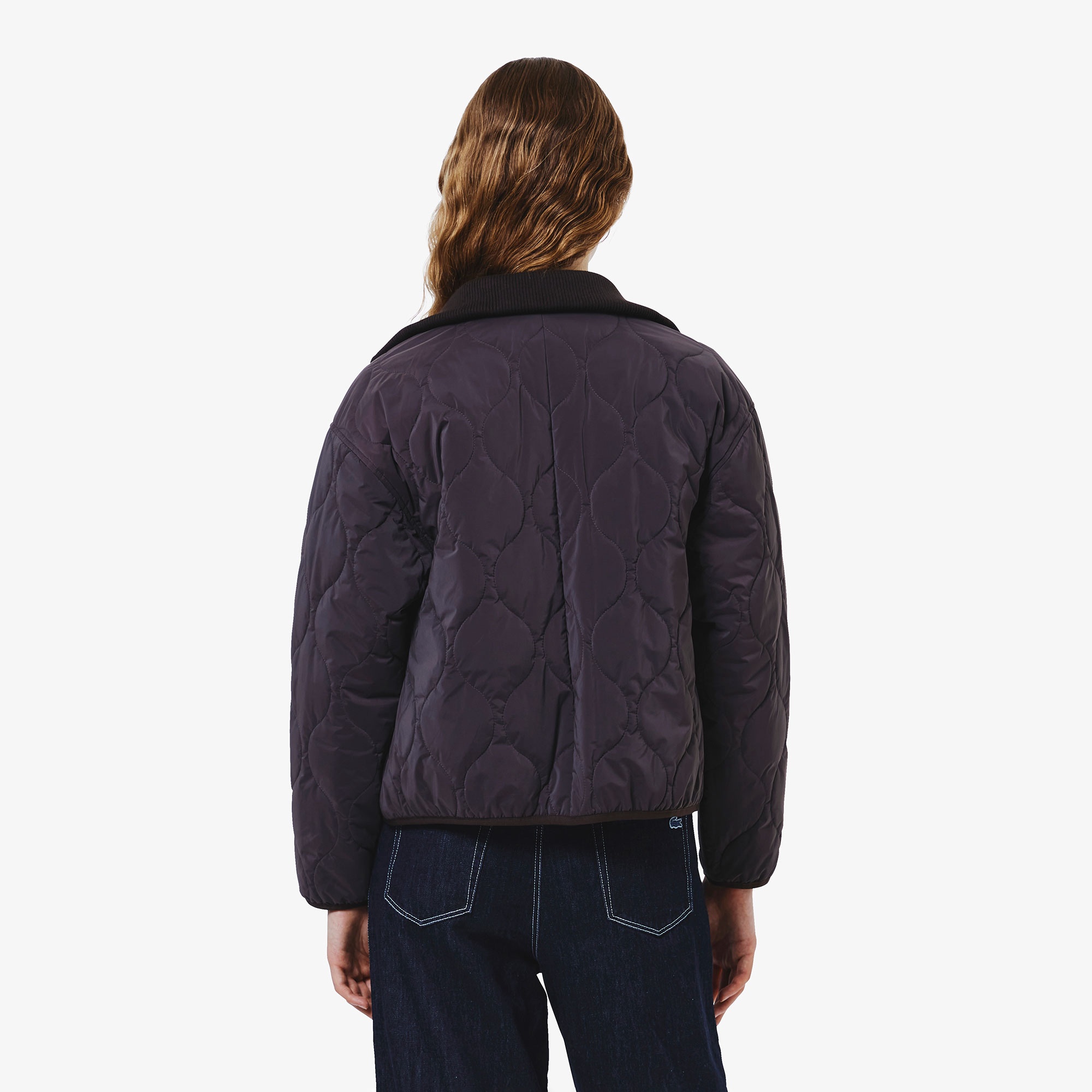 キルティングジップブルゾン