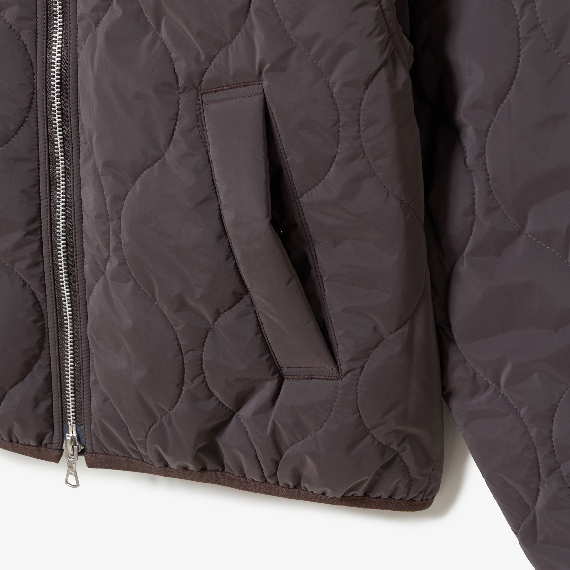 キルティングジップブルゾン