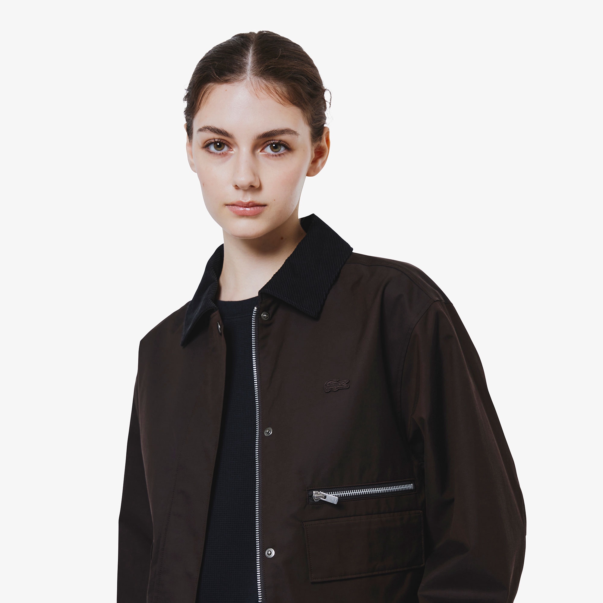 コーデュロイカラーショートブルゾン