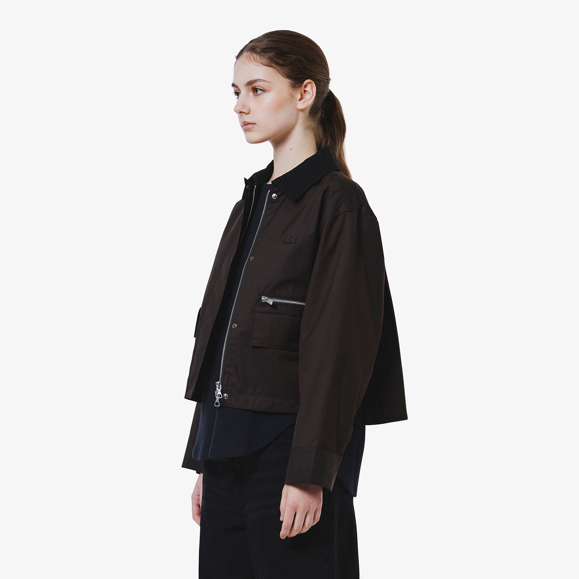 コーデュロイカラーショートブルゾン