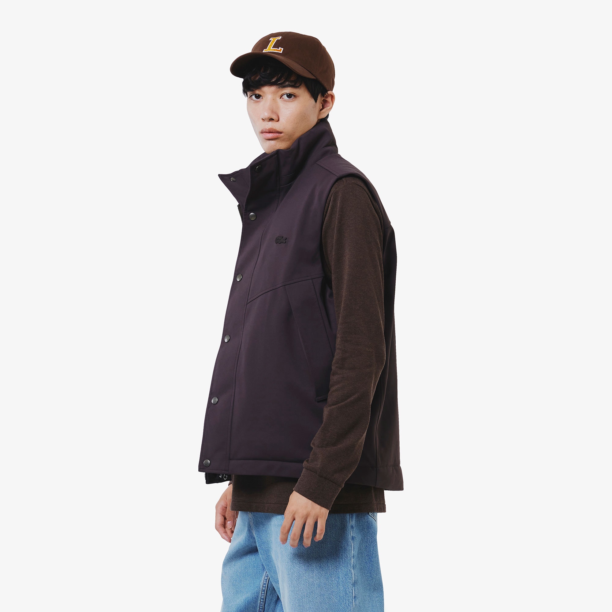 耐水透湿ピケダウンベスト