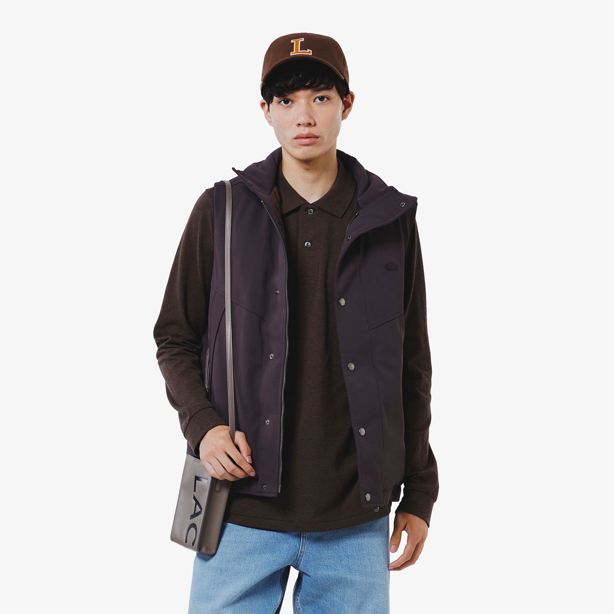 耐水透湿ピケダウンベスト