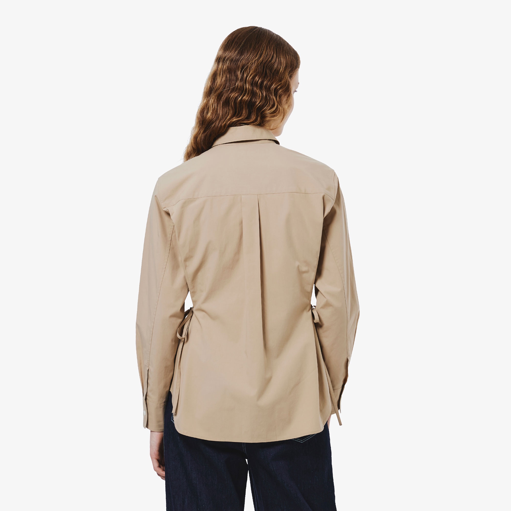 リボンディテールシャツ