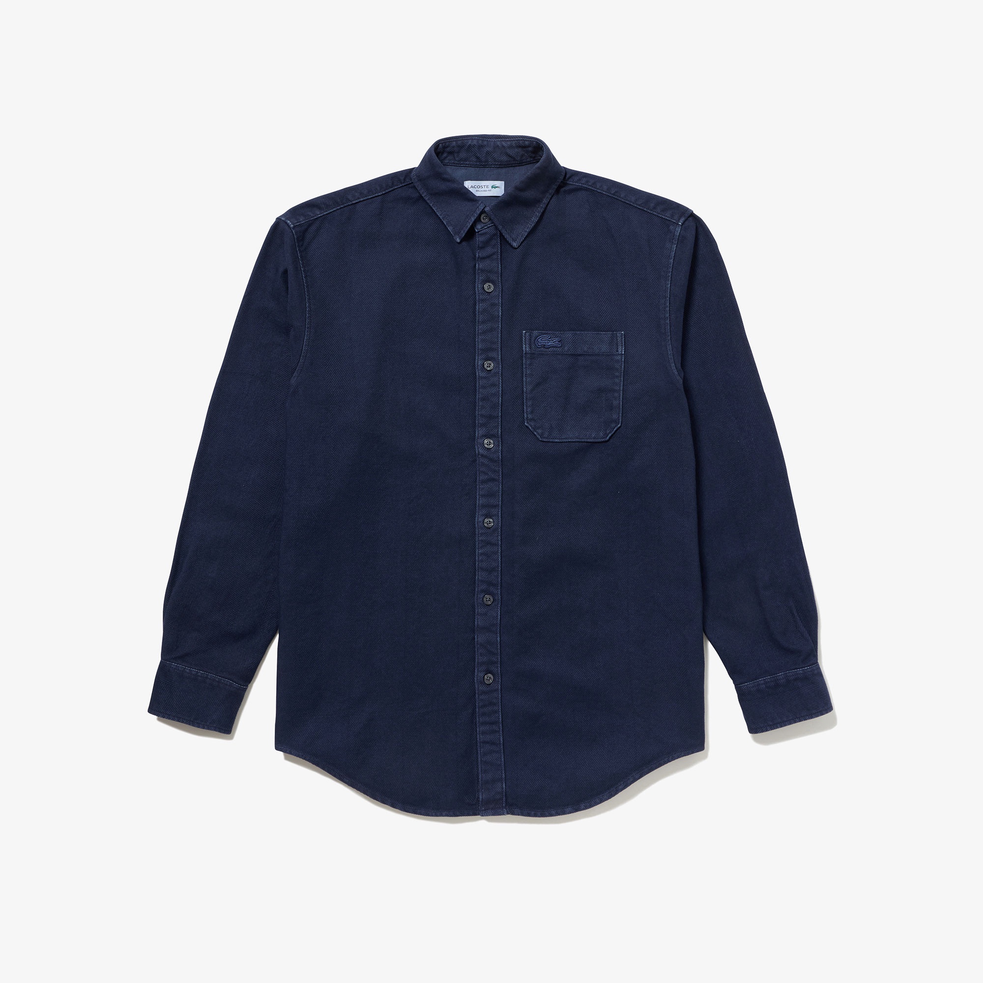 ウォッシュドヘリンボーンネルシャツ