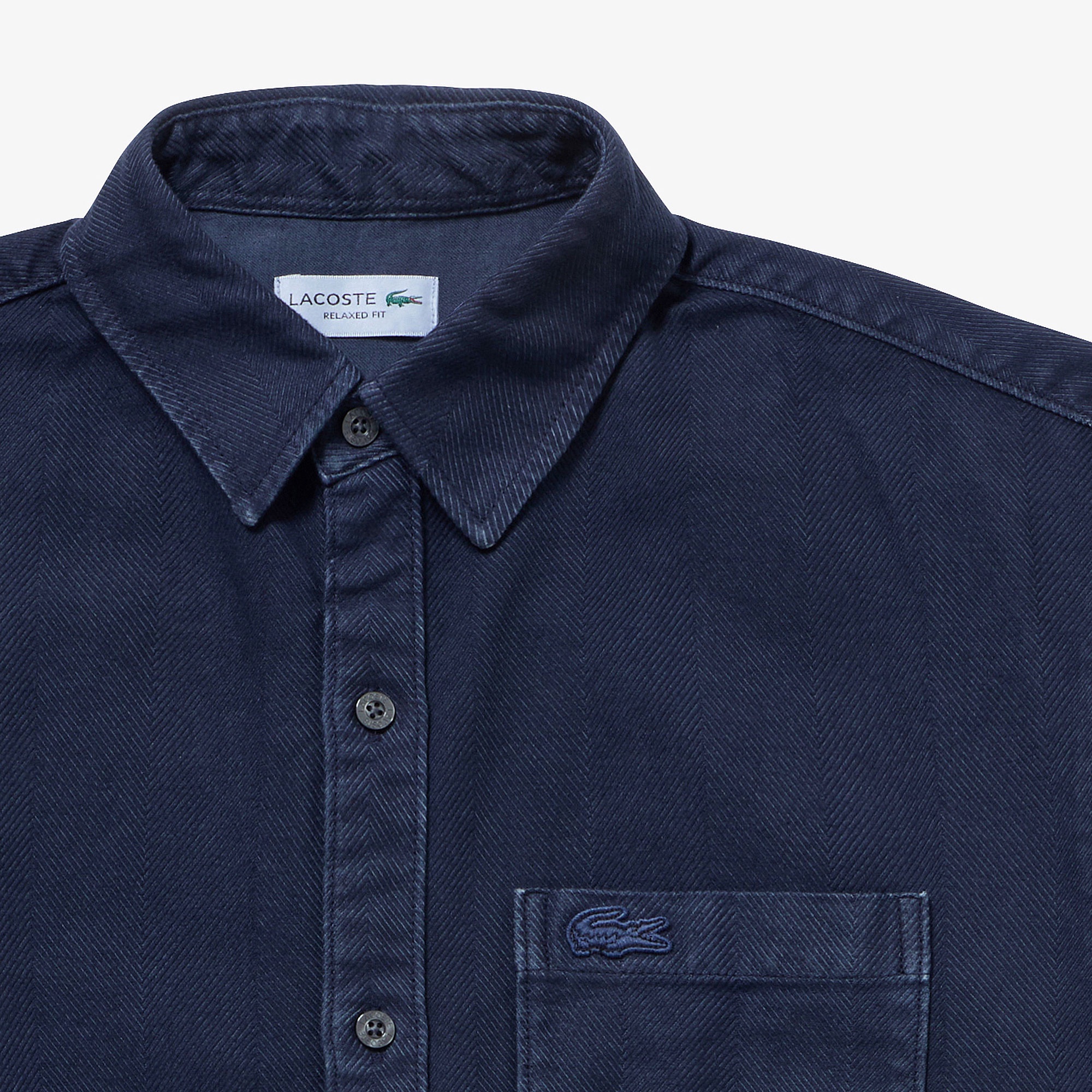 ウォッシュドヘリンボーンネルシャツ