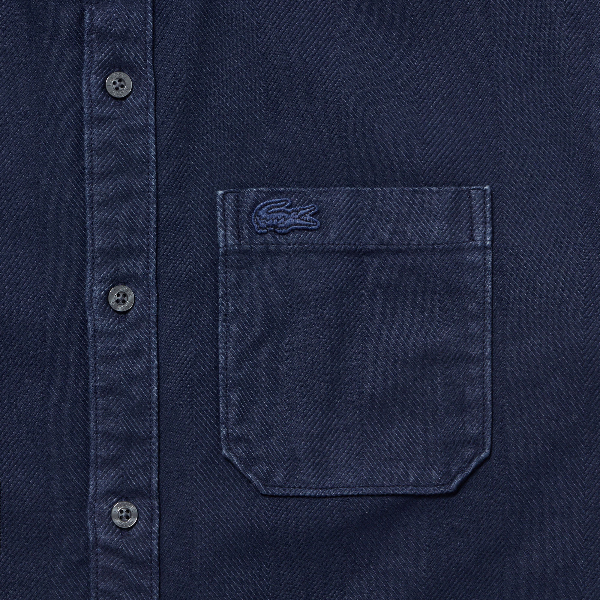 ウォッシュドヘリンボーンネルシャツ