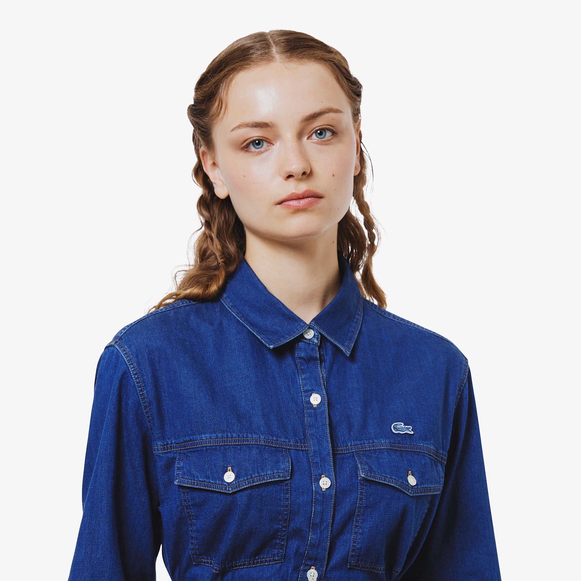 デニムシャツドレス