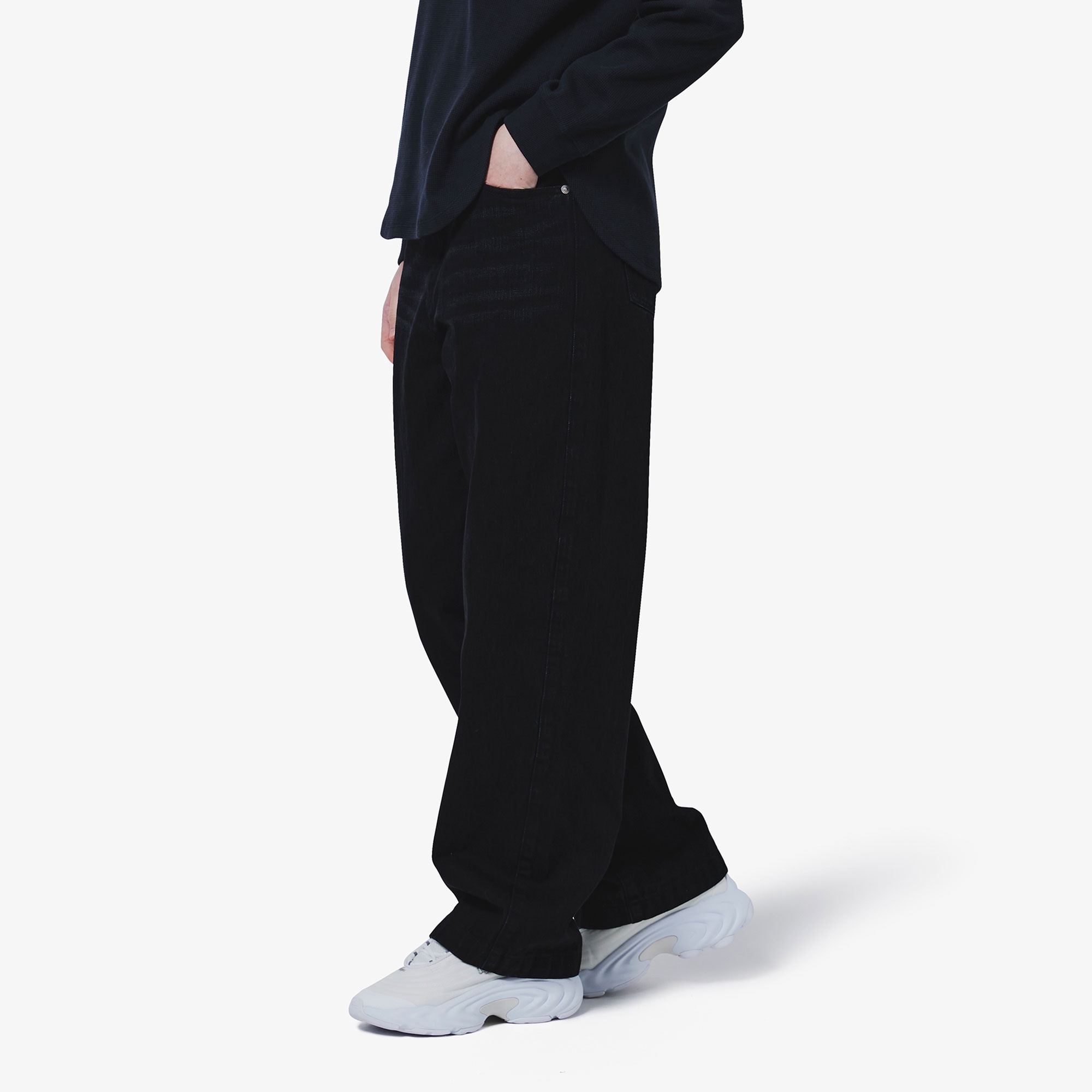 バレルレッグデニムパンツ