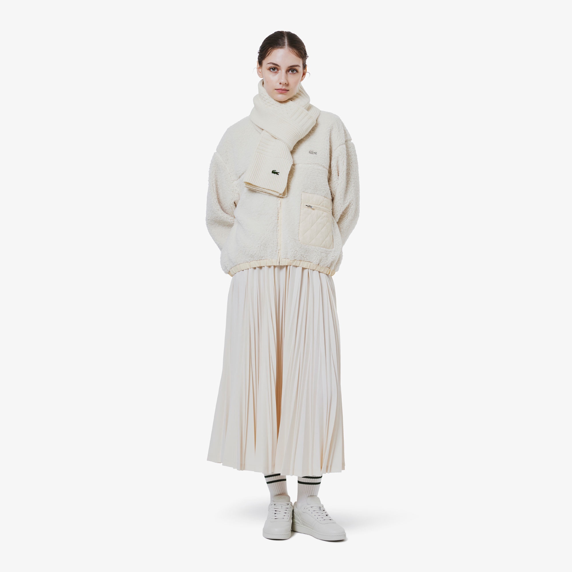 変形プリーツAラインスカート