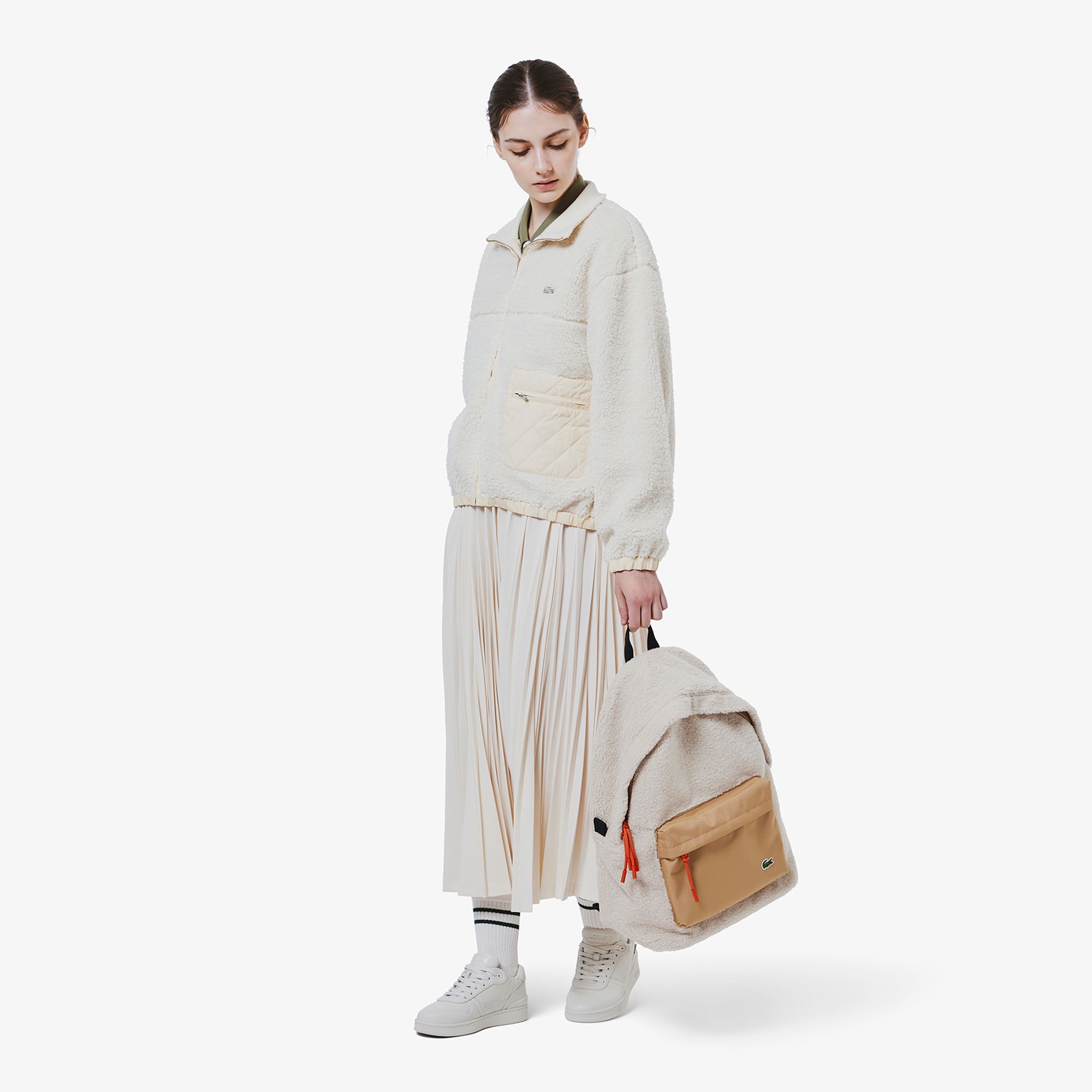 変形プリーツAラインスカート