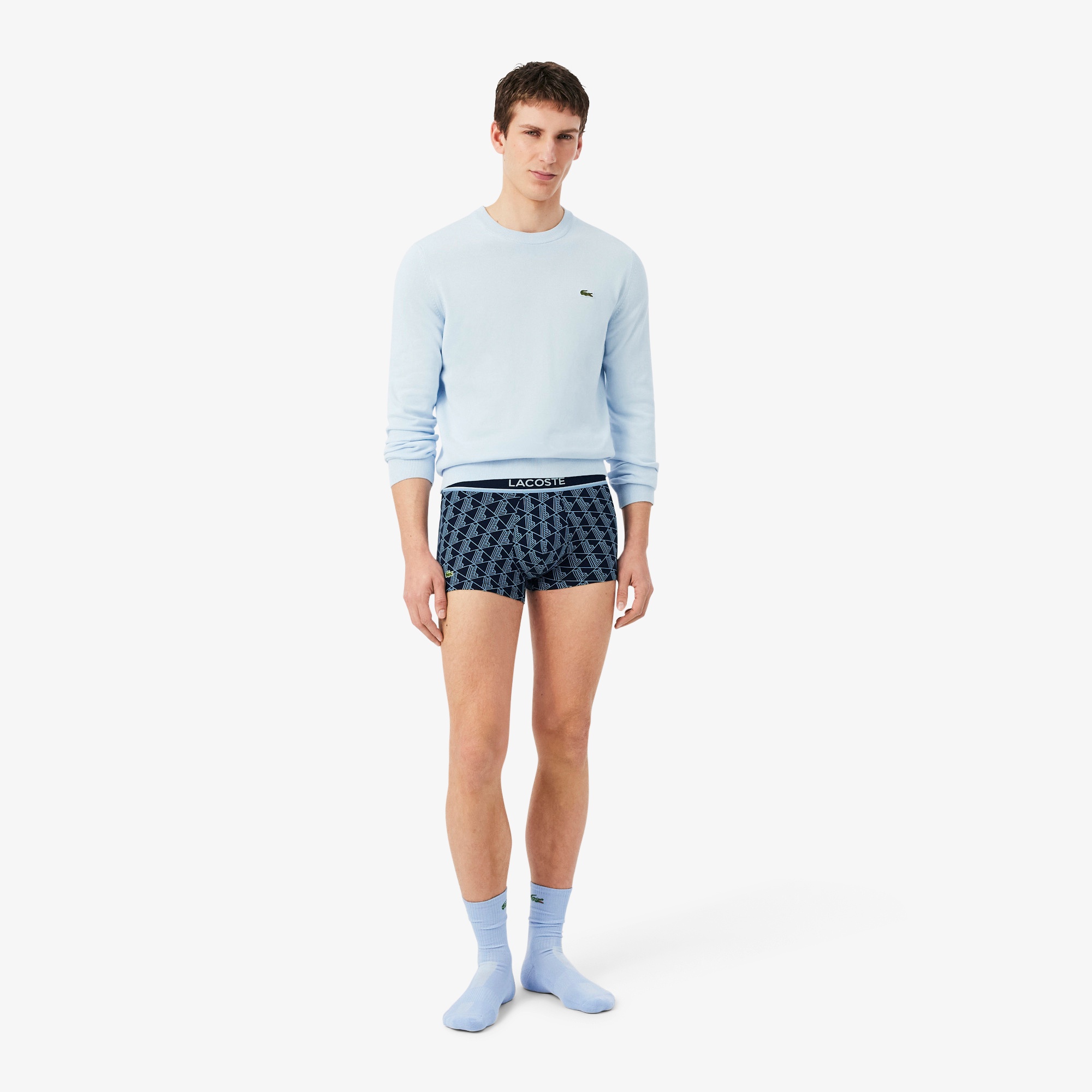 モノグラム&プレーン/3パックストレッチコットントランクショーツセット